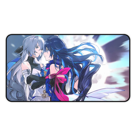 Bronya Rand and Seele Honkai Star Rail Desk Mat - XXL Gaming Mousepad - Nonslip Card Playmat