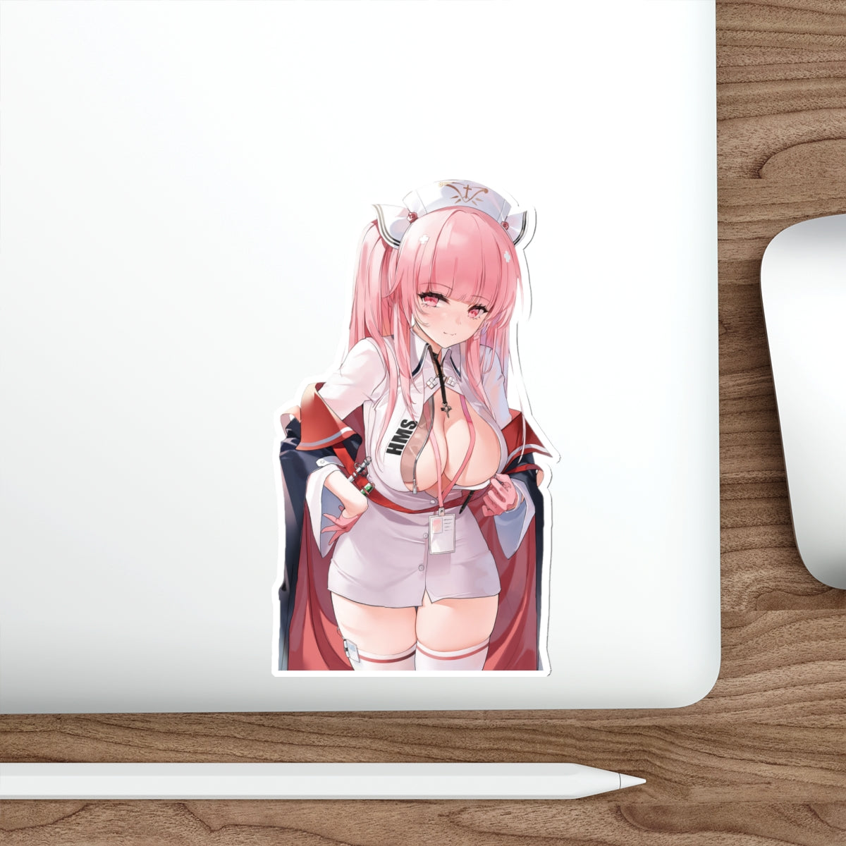 Azur Lane Waterproof Sticker - Sexy Perseus Gaming Vinyl Decal - Ecchi Boobs Anime Car Decal - Laptop Sticker