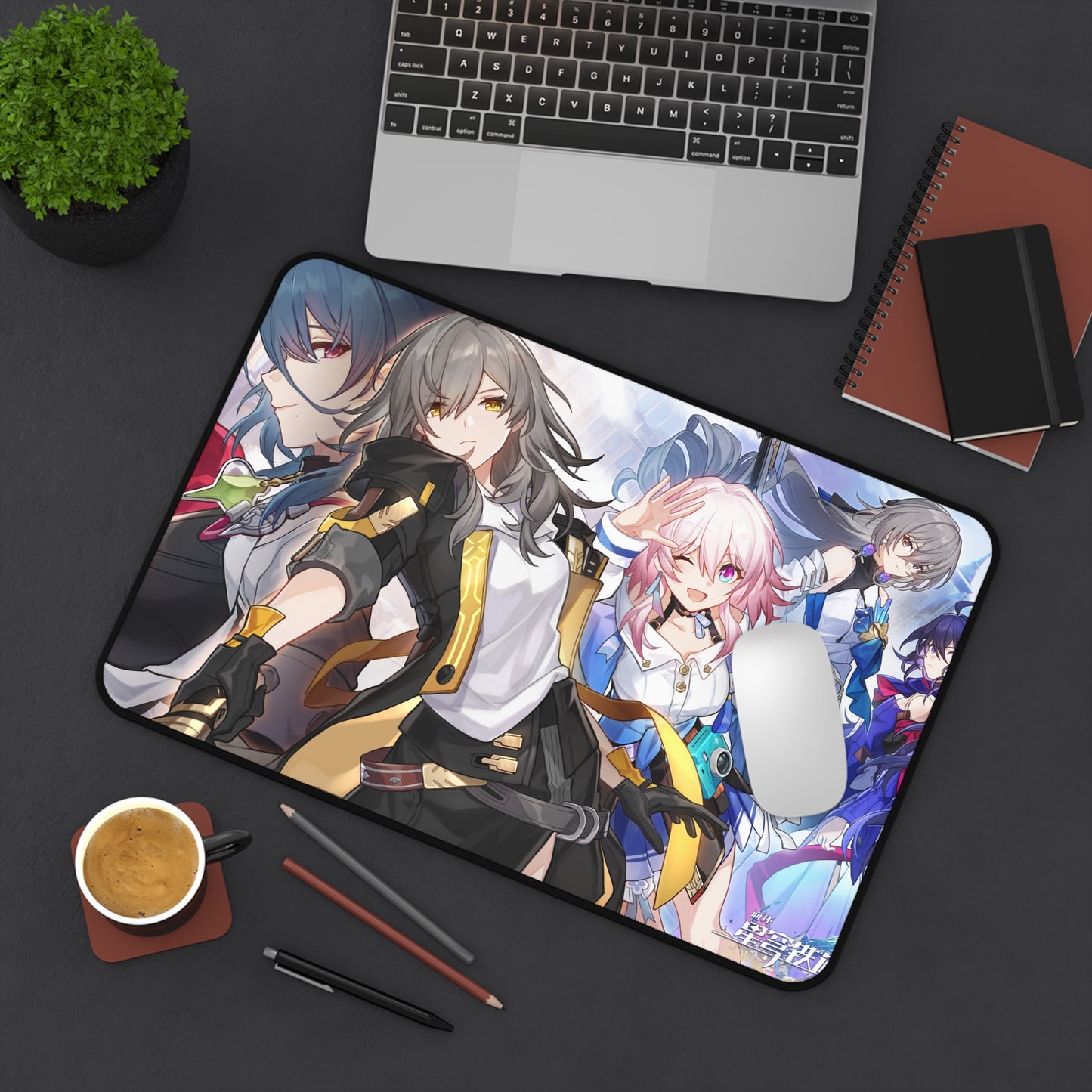 March 7Th Bronya Rand Trailblazer Seele Trailblazer Honkai Star Rail Desk Mat - XXL Gaming Mousepad - Nonslip Card Playmat