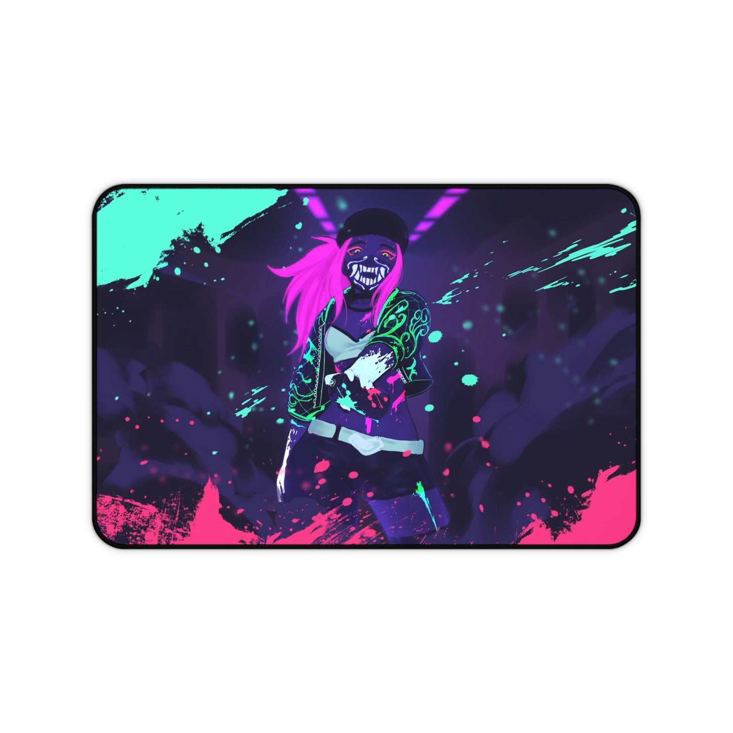 League of Legends Desk Mat - Akali K/DA XXL Gaming Mousepad - Non Slip Aesthetic Playmat - LoL Gift