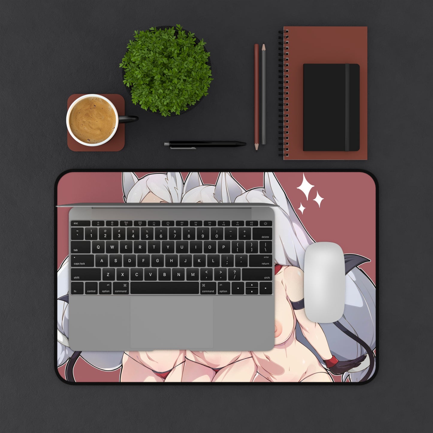 Cerberus Helltaker Boobs Desk Mat - Ecchi Mousepad - MTG Playmat