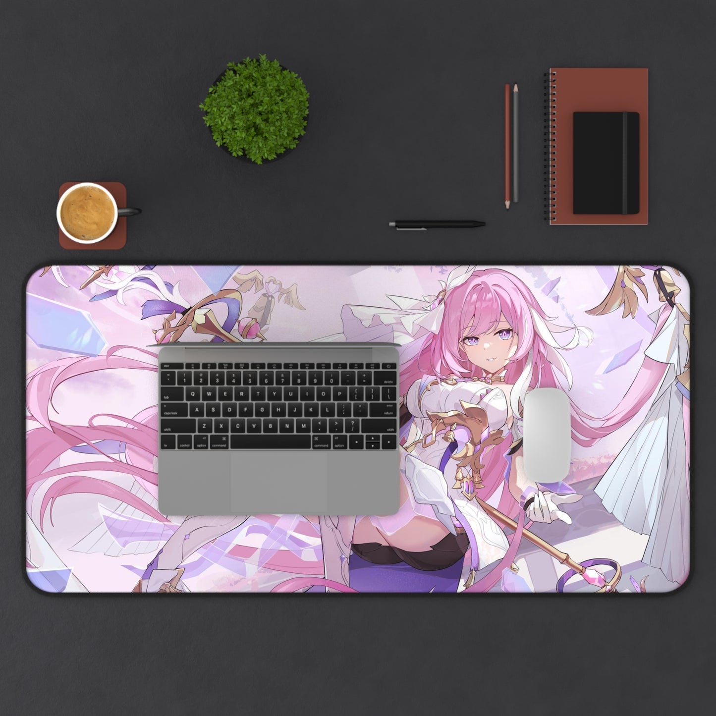 Elysia Honkai Impact 3rd Desk Mat - XXL Gaming Mousepad - Nonslip Card Playmat