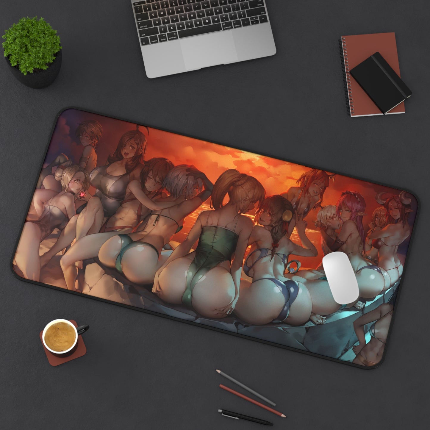 Konosuba Booties Ecchi Desk Mat - Large Mousepad - MTG Playmat