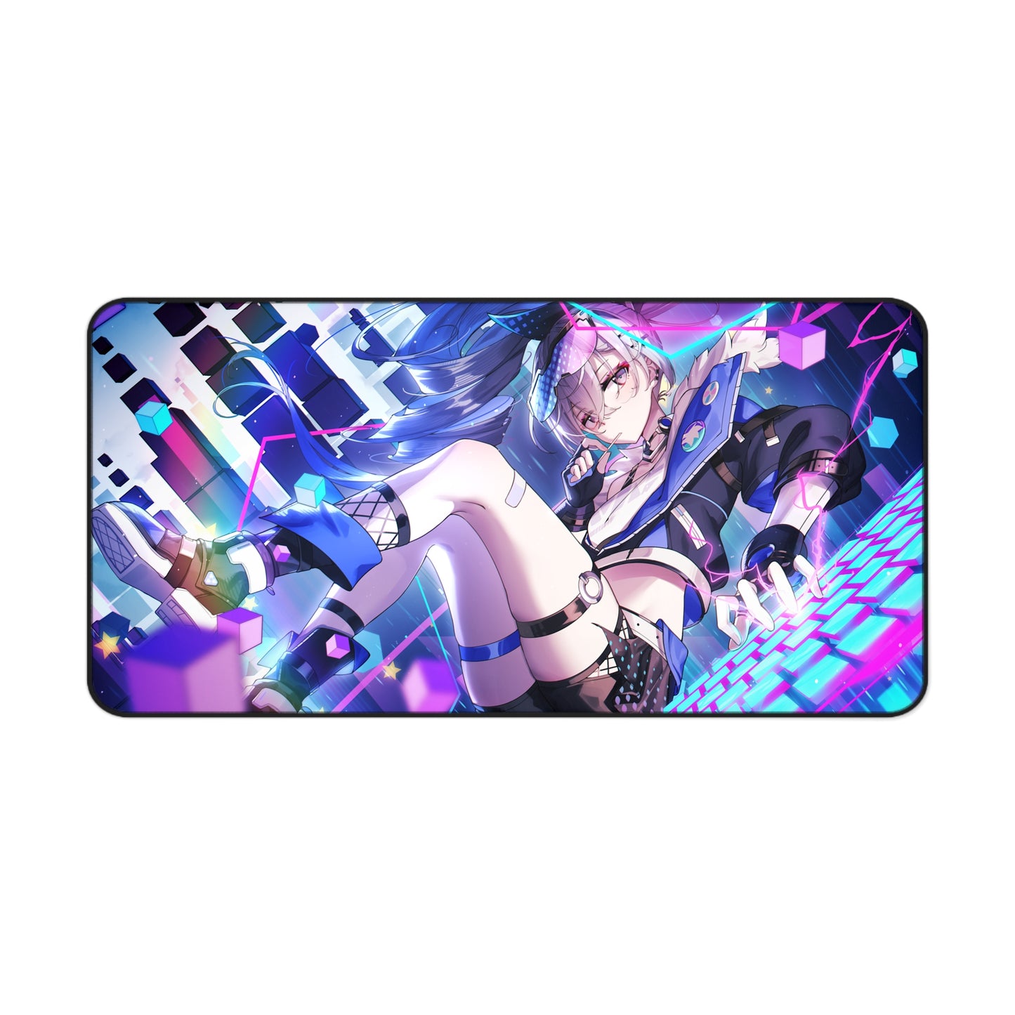 Silver Wolf Honkai Star Rail Desk Mat - XXL Gaming Mousepad - Nonslip Card Playmat