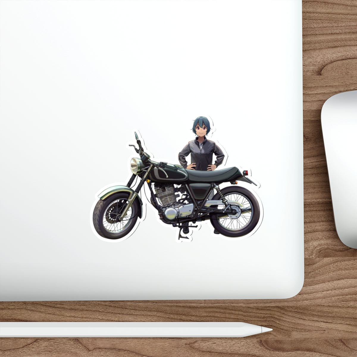 Yuru Camp Waterproof Sticker - Laid Back Camp Anime Vinyl Decal - Biker Saki Shima Car Decal - Yurucamp Laptop Sticker - Manga Decal