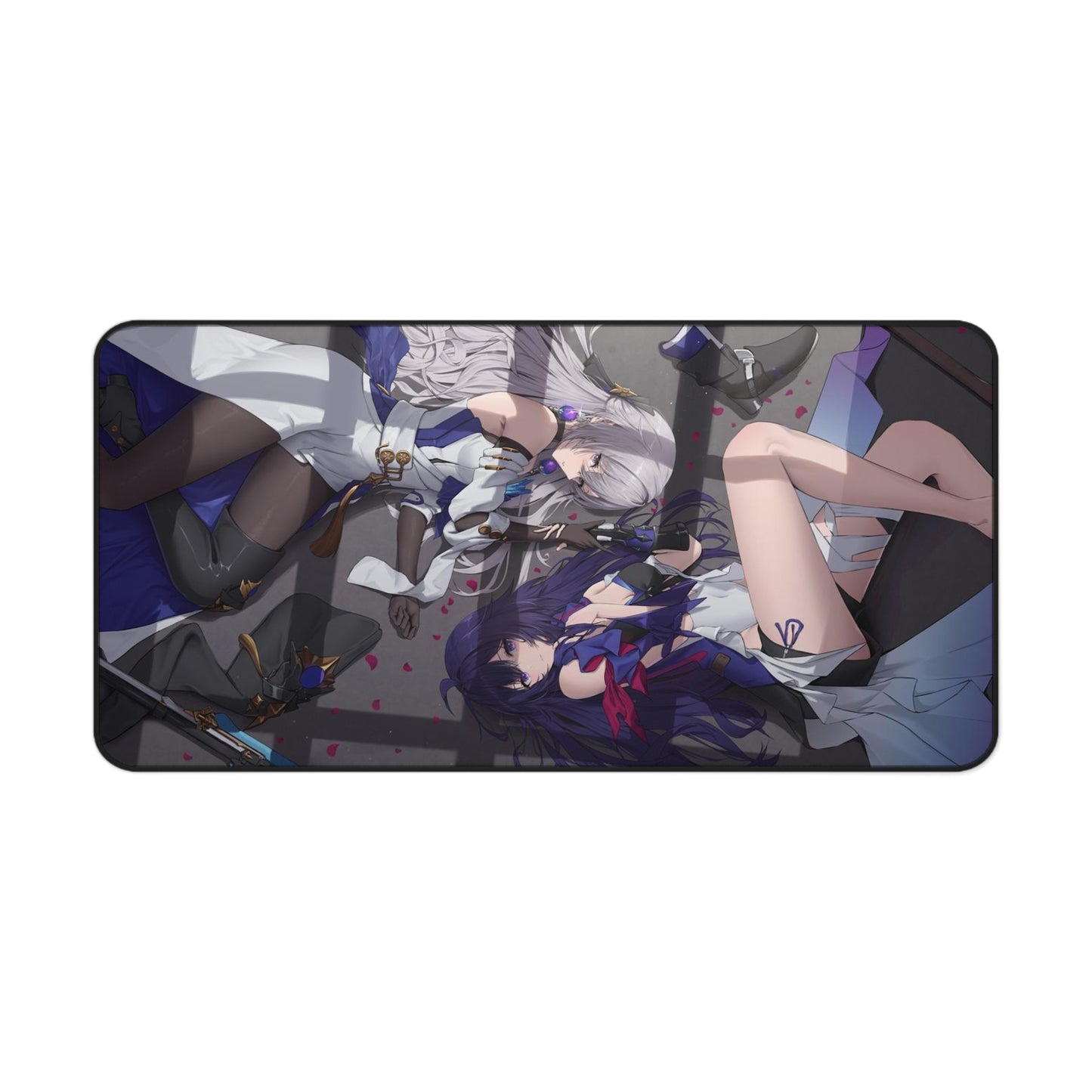 Honkai Star Rail Bronya Rand and Seele Desk Mat - XXL Gaming Mousepad - Nonslip Card Playmat