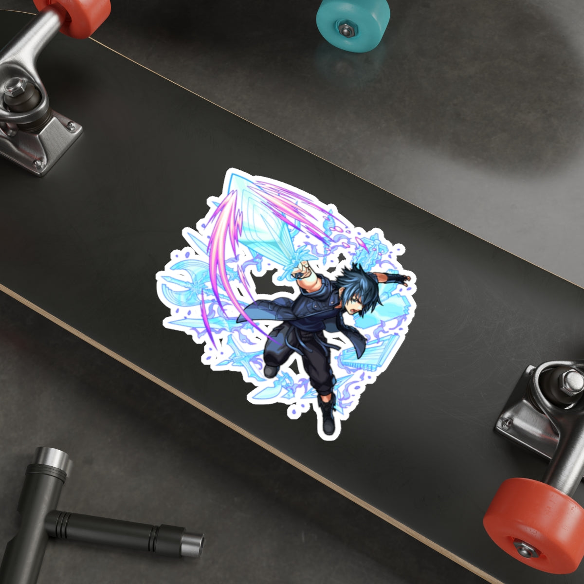 FFXV Waterproof Sticker - Noctis Warp Premium Gaming Vinyl Car Decal - Final Fantasy 15 Sticker Window Decal