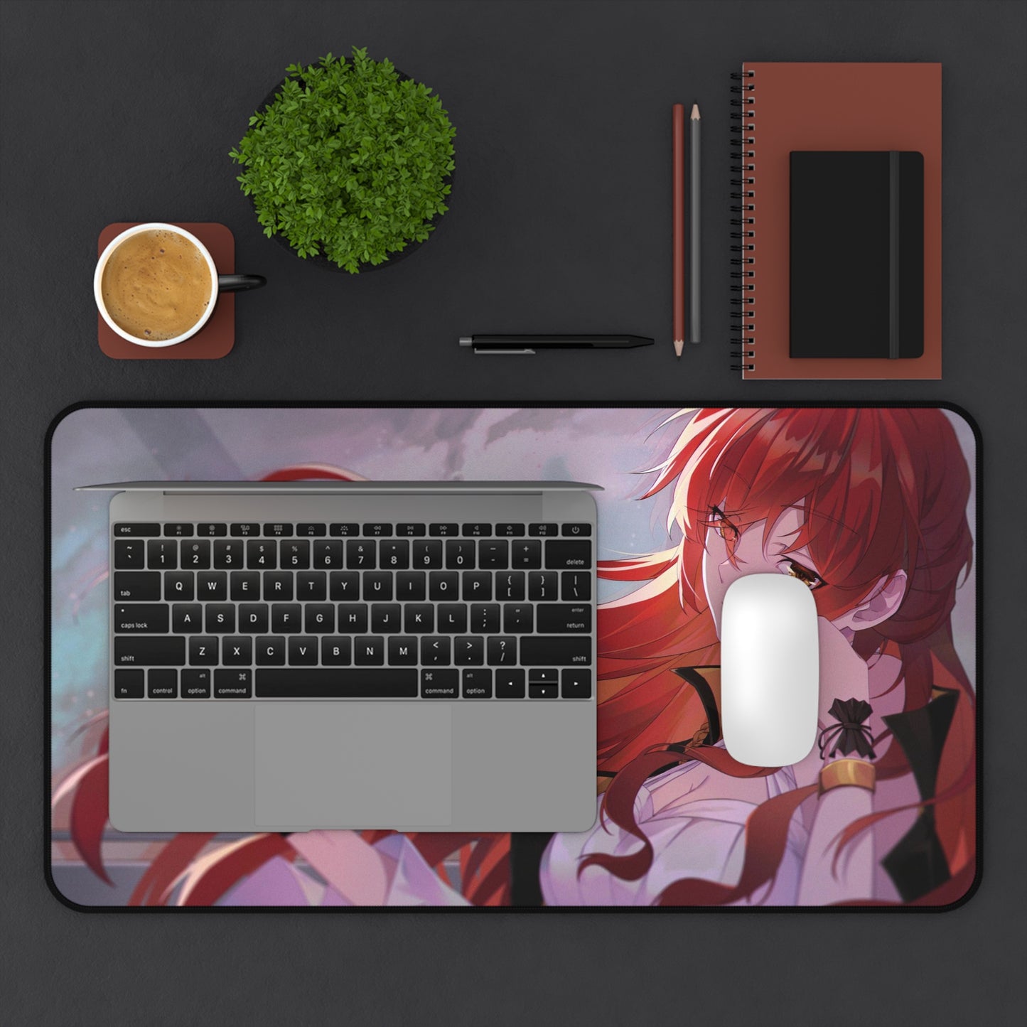 Himeko Honkai Star Rail Desk Mat - XXL Gaming Mousepad - Nonslip Card Playmat