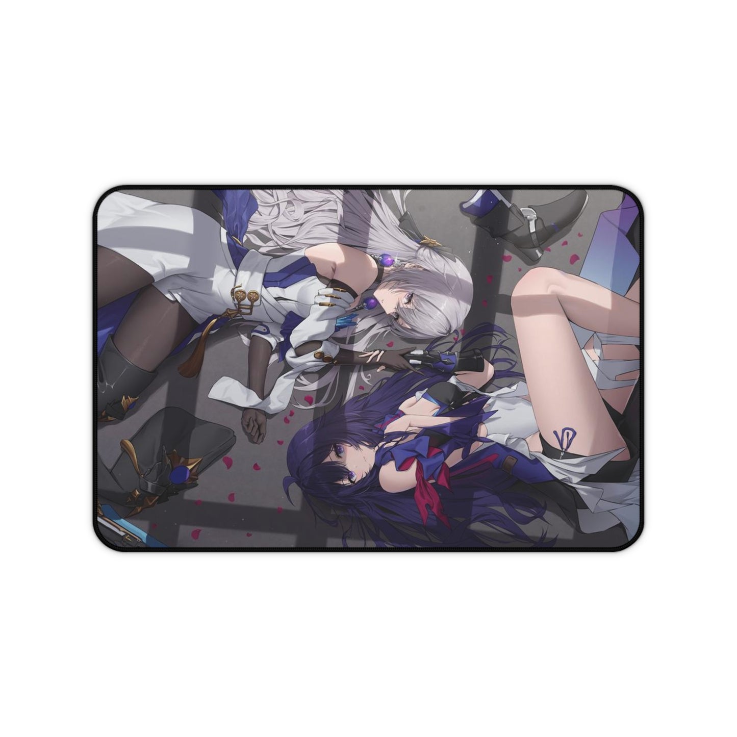 Honkai Star Rail Bronya Rand and Seele Desk Mat - XXL Gaming Mousepad - Nonslip Card Playmat