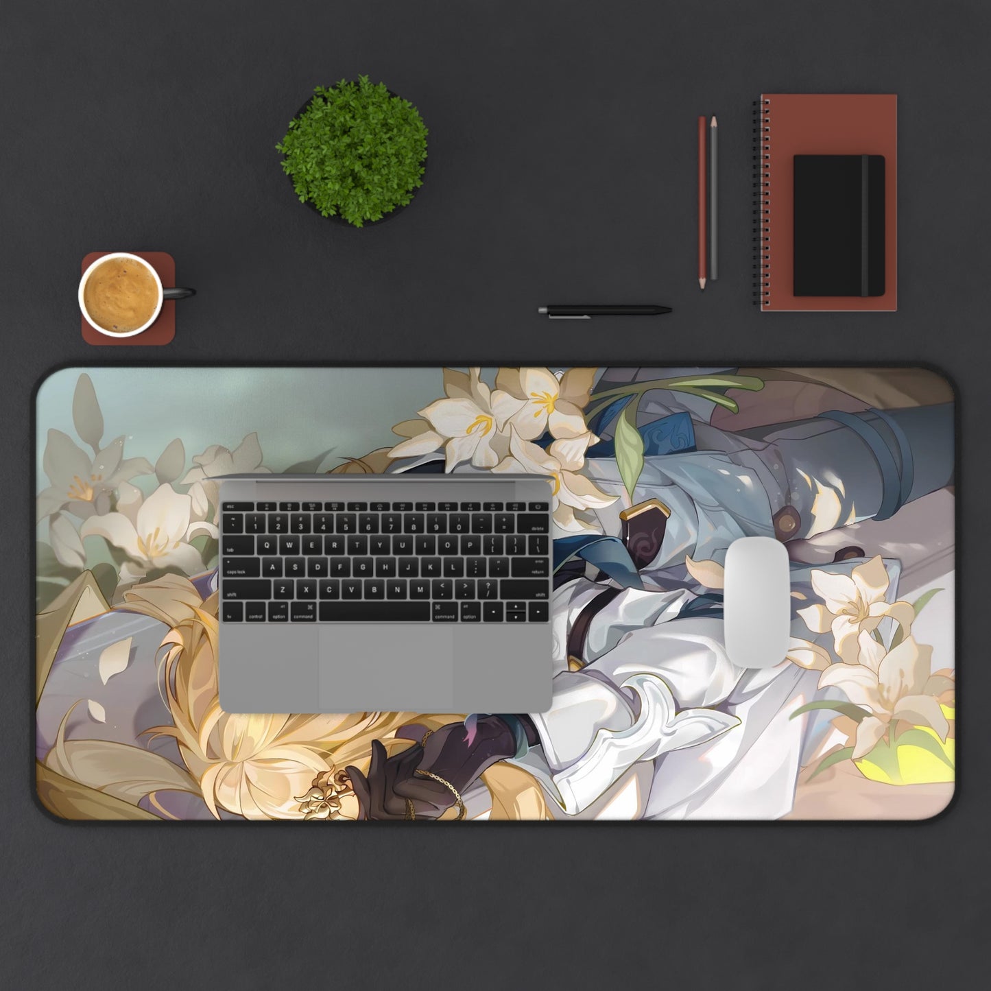 Luocha Honkai Star Rail Desk Mat - XXL Gaming Mousepad - Nonslip Card Playmat