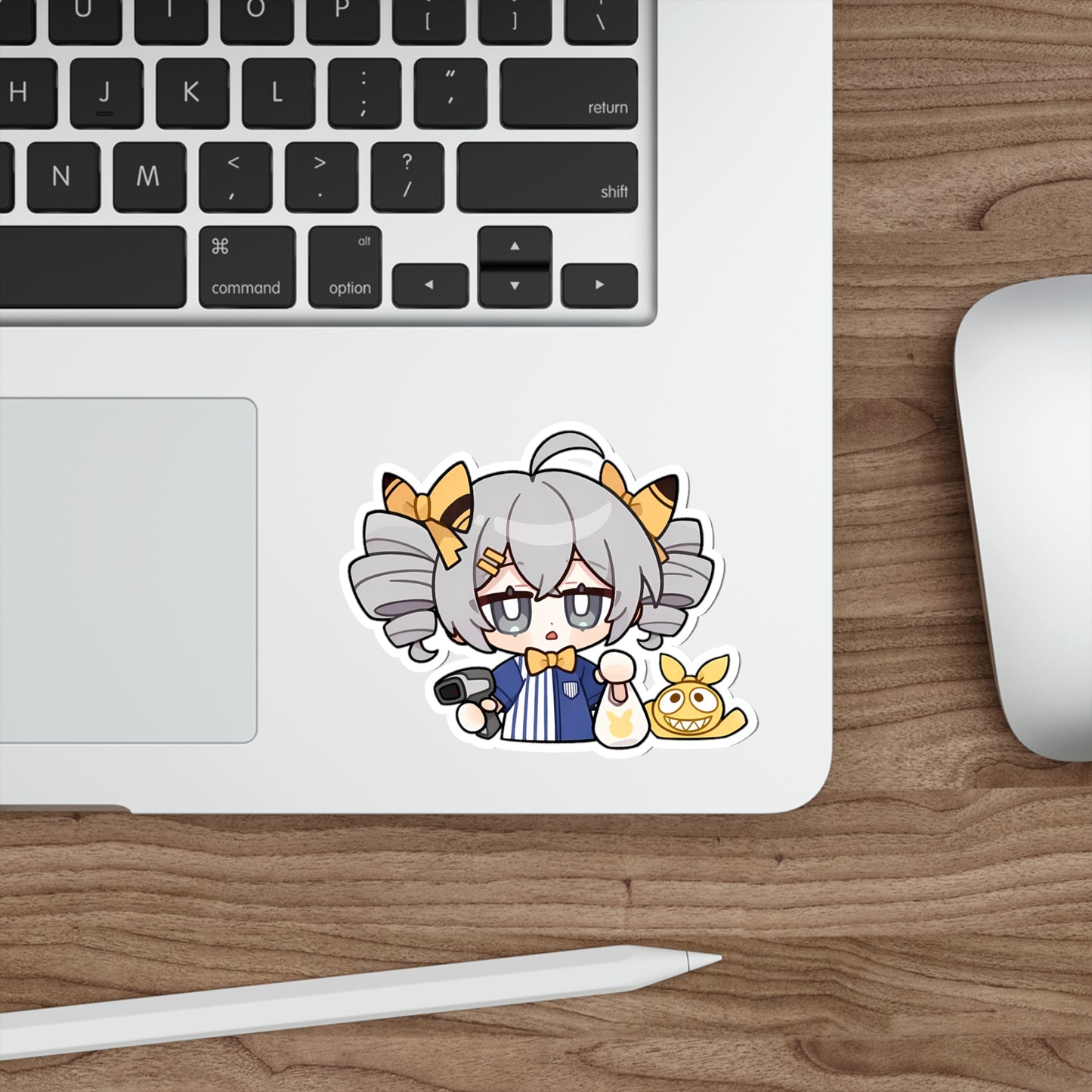 Chibi Bronya Zaychik and Homu Honkai Impact 3rd Waterproof Sticker - Premium Gaming Vinyl Car Decal