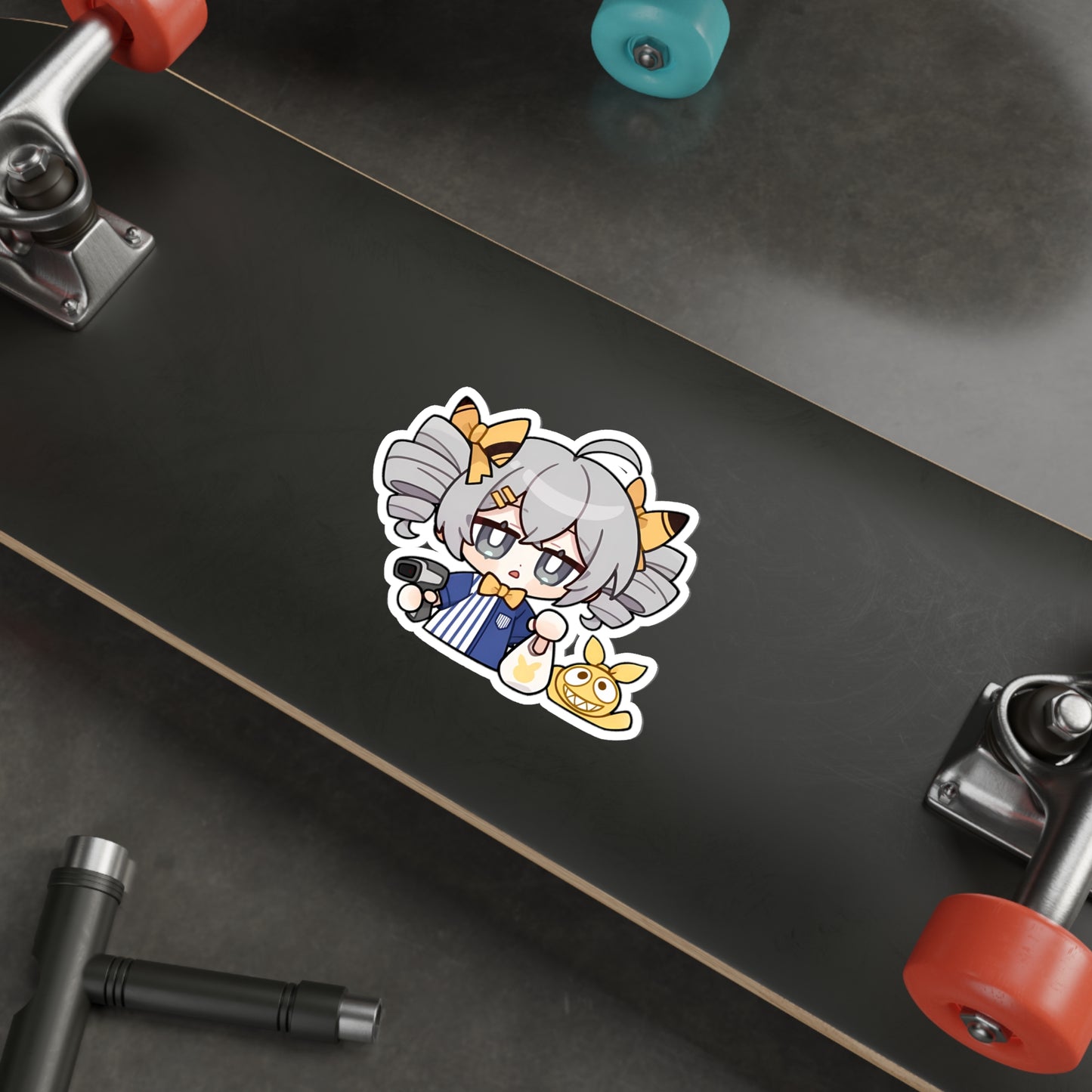 Chibi Bronya Zaychik and Homu Honkai Impact 3rd Waterproof Sticker - Premium Gaming Vinyl Car Decal