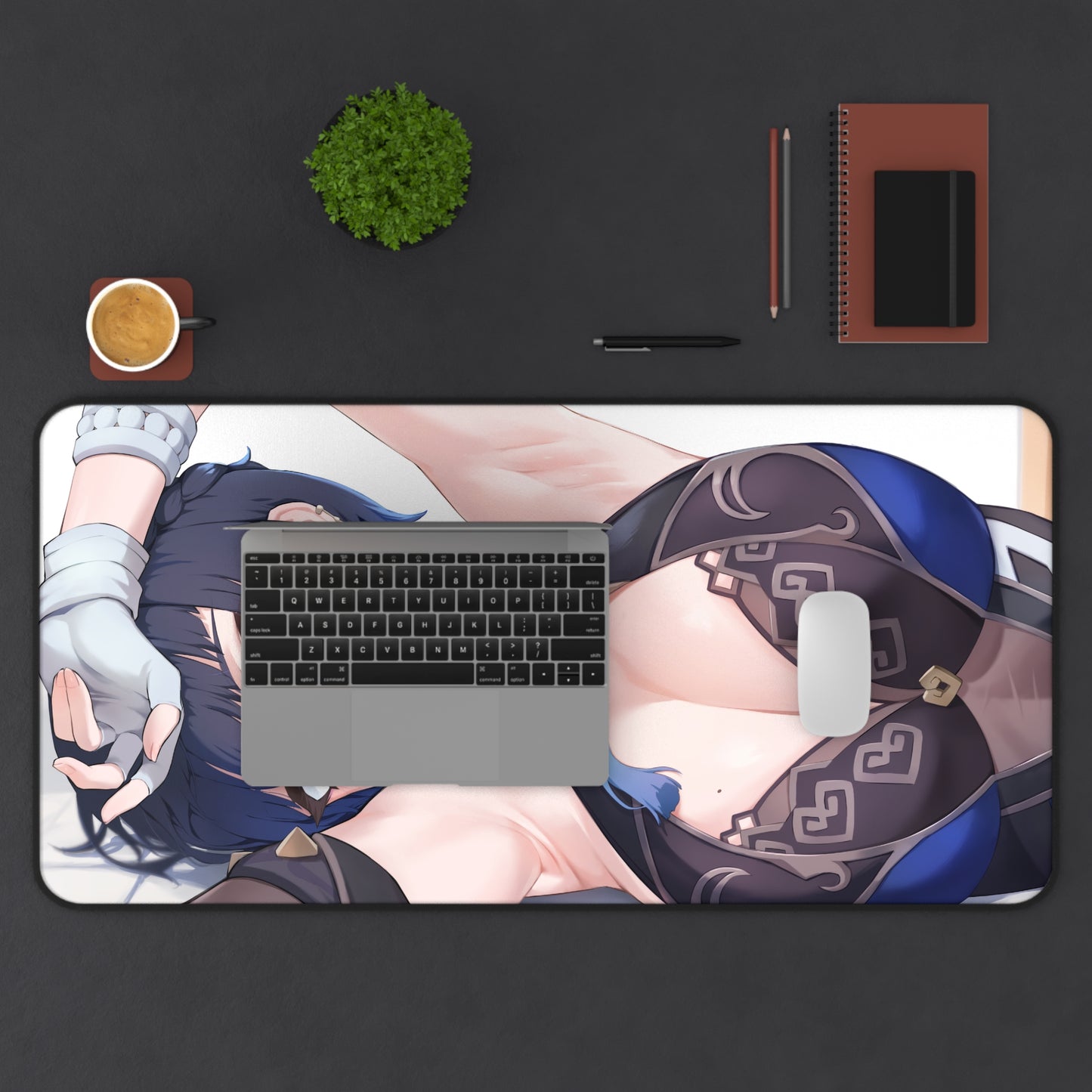 Genshin Impact Yelan Waifu Desk Mat - Non Slip Mousepad