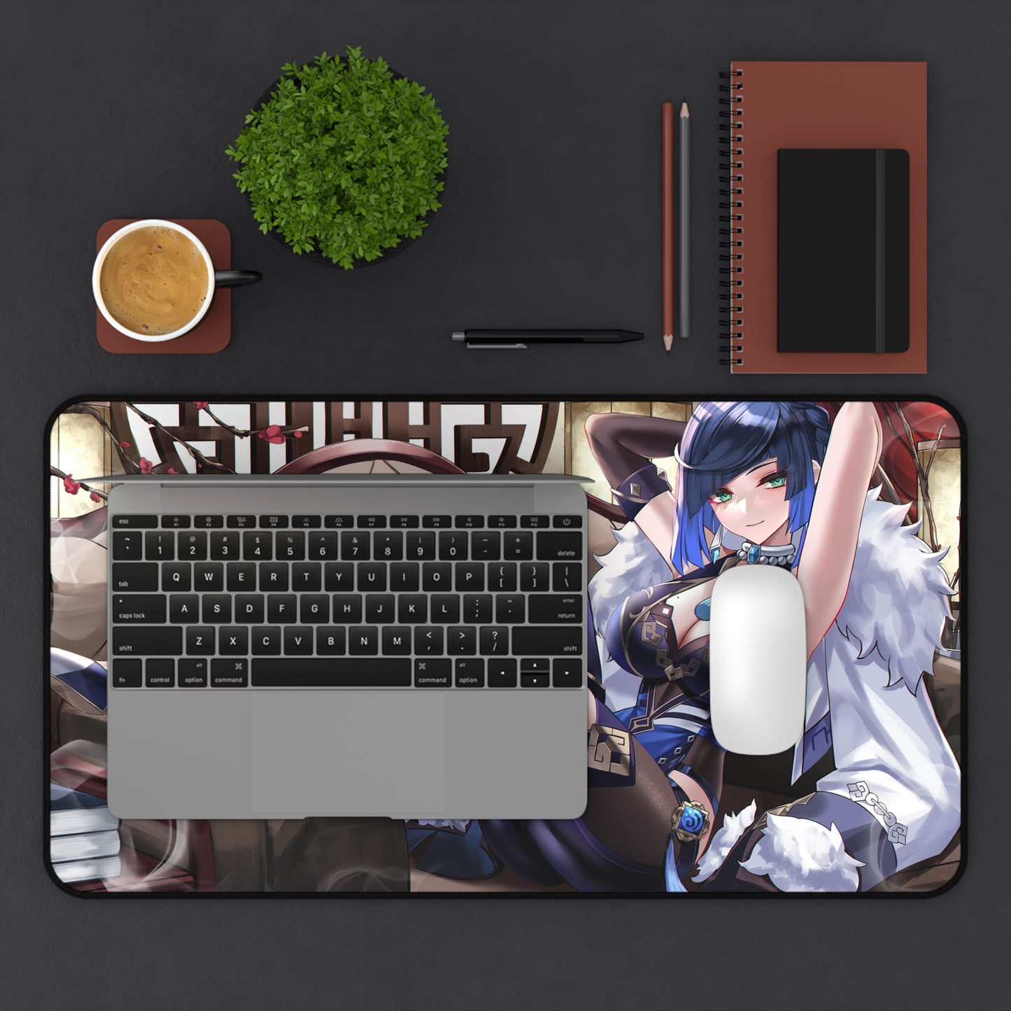 Genshin Impact Sexy Yelan Desk Mat - Non Slip Mousepad