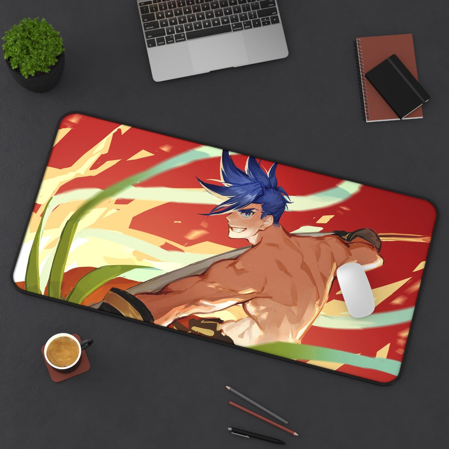 Promare Desk Mat - Galo Anime Mousepad - Non Slip Manga Playmat