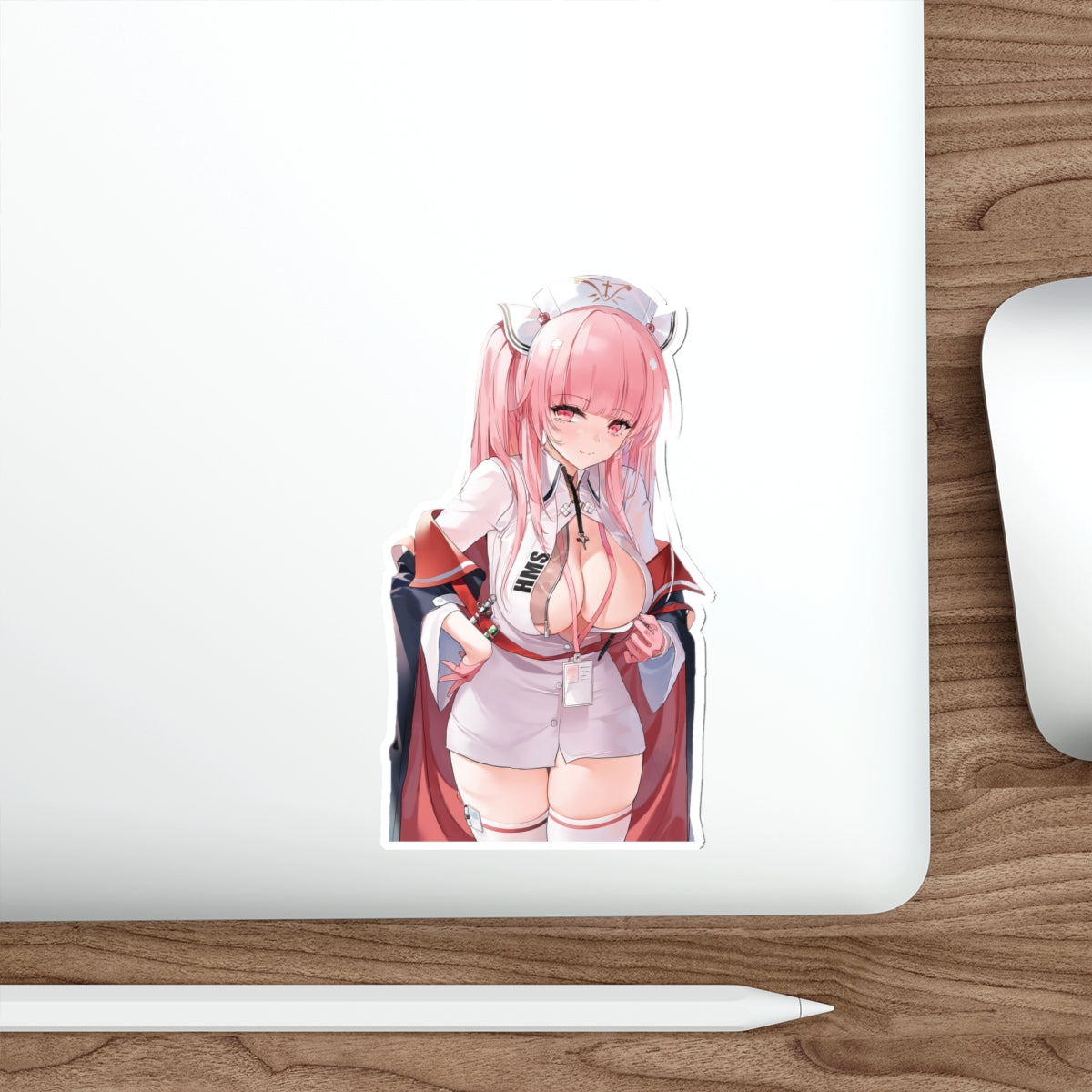 Azur Lane Waterproof Sticker - Sexy Perseus Gaming Vinyl Decal - Ecchi Boobs Anime Car Decal - Laptop Sticker