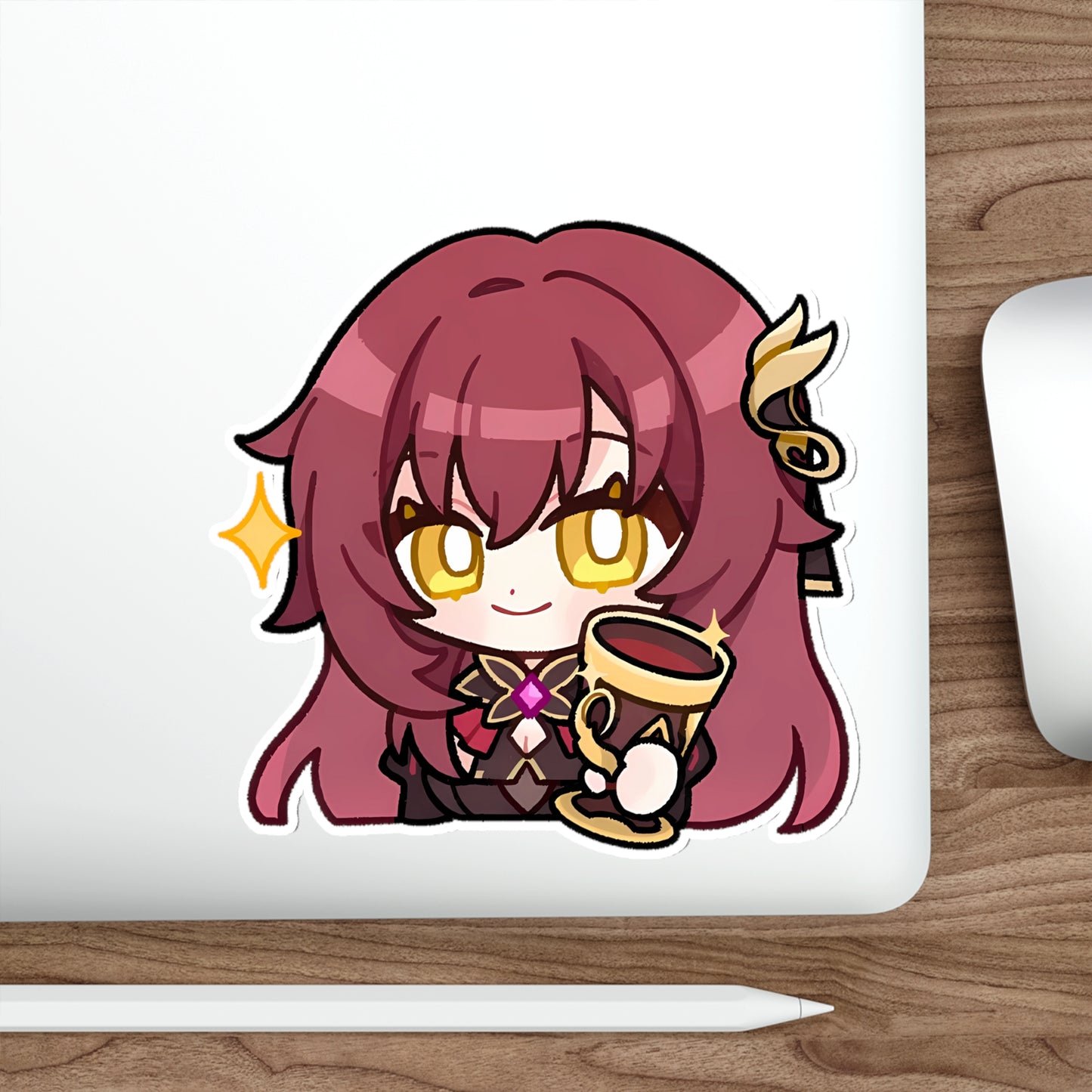 Chibi Eden Honkai Impact 3rd Waterproof Sticker - Premium Gaming Vinyl Car Decal