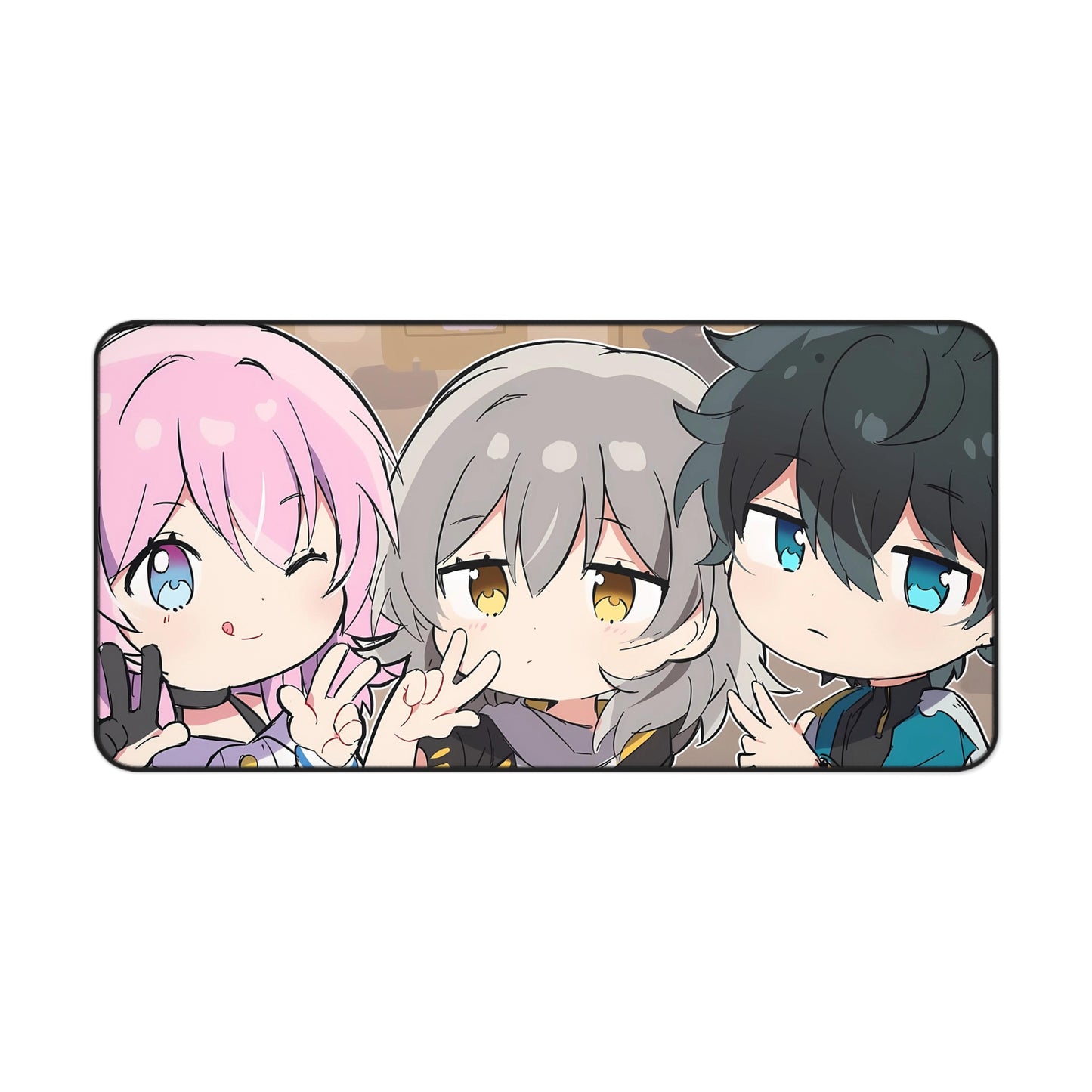 March 7Th Trailblazer Danheng And Female Trailblazer Honkai Star Rail Desk Mat - XXL Gaming Mousepad - Nonslip Card Playmat