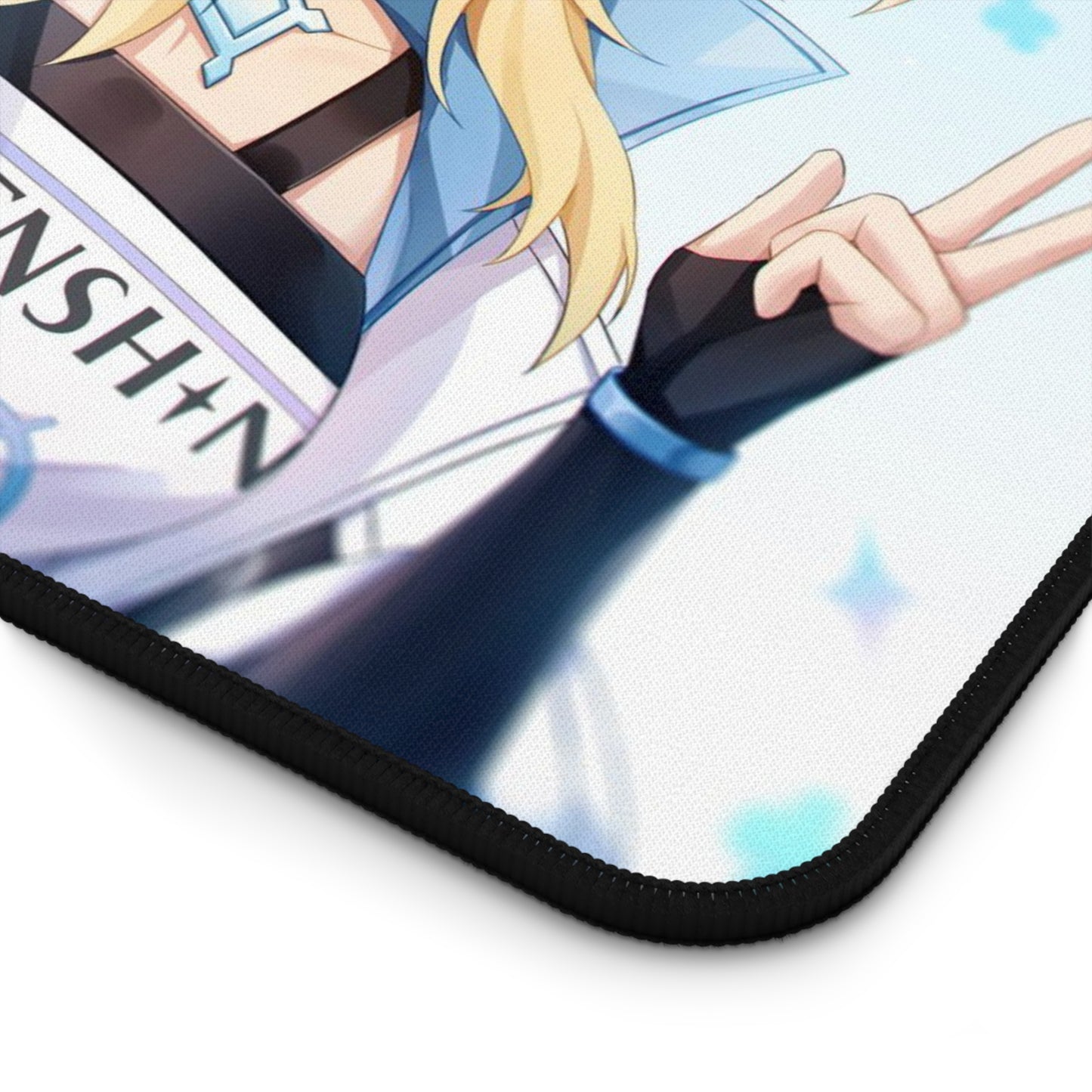 Lumine and March 7Th Genshin Impact X Honkai Star Rail Desk Mat - XXL Gaming Mousepad - Nonslip Card Playmat