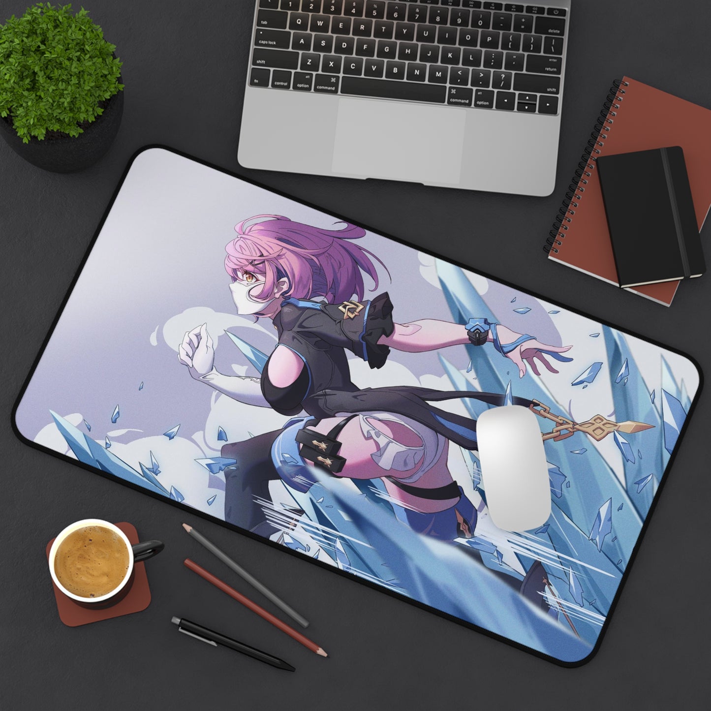 Timido Cute Honkai Impact 3rd Desk Mat - XXL Gaming Mousepad - Nonslip Card Playmat