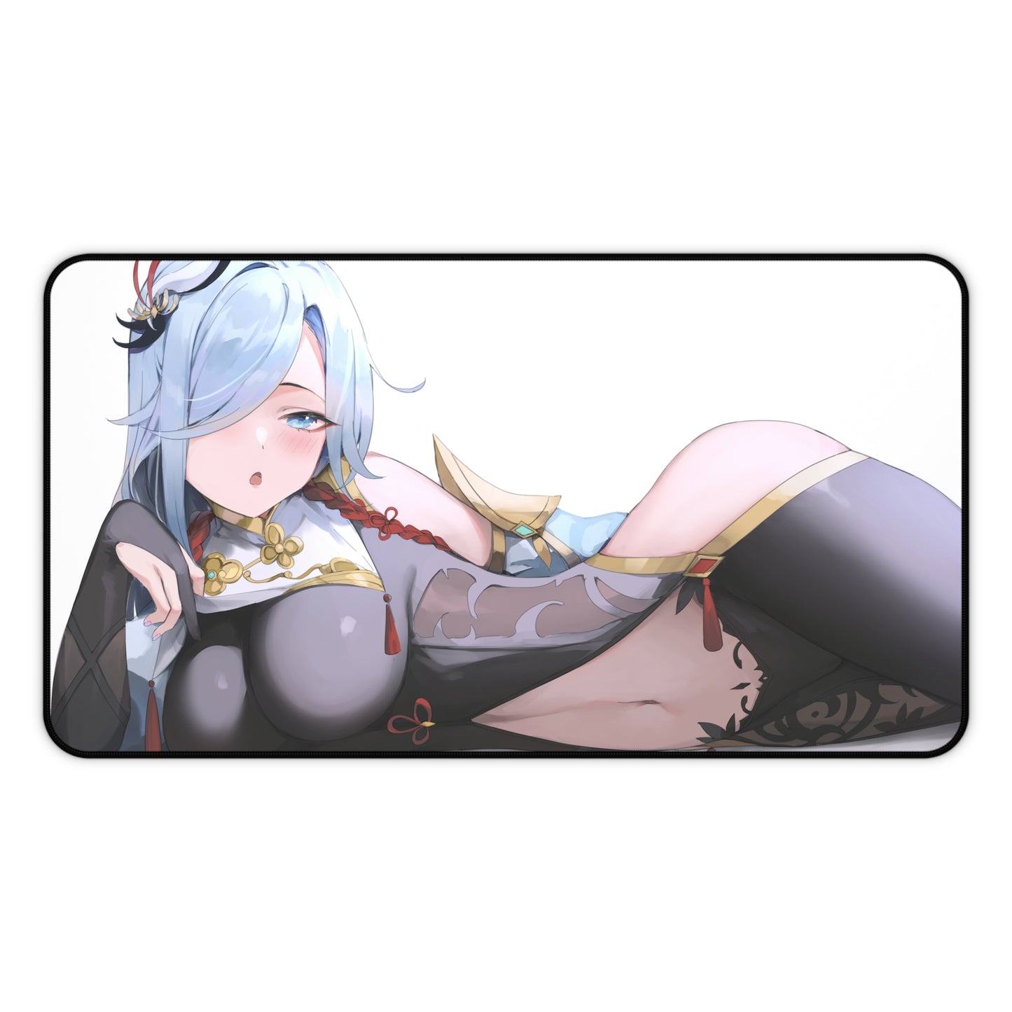 Genshin Impact Sexy Shenhe Desk Mat - Non Slip Mousepad