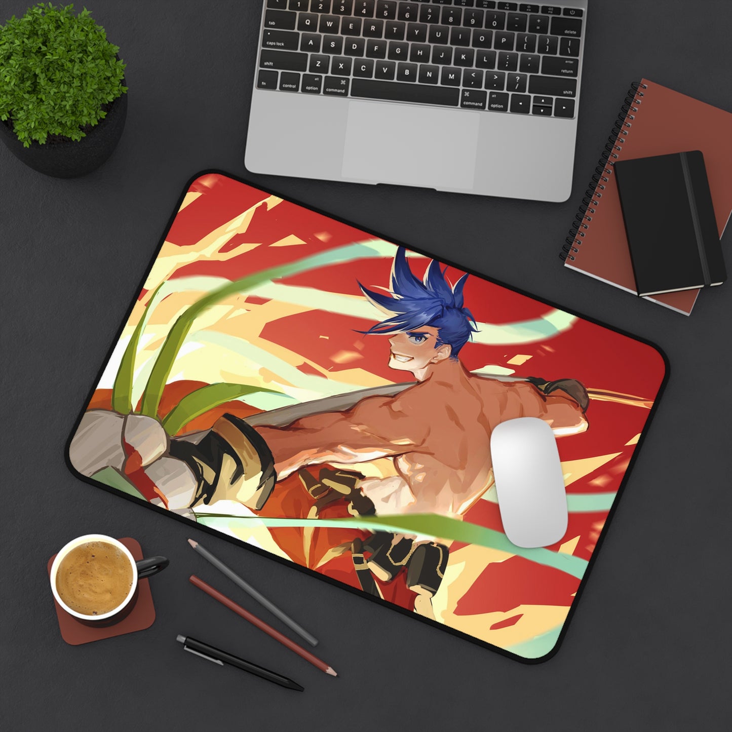 Promare Desk Mat - Galo Anime Mousepad - Non Slip Manga Playmat