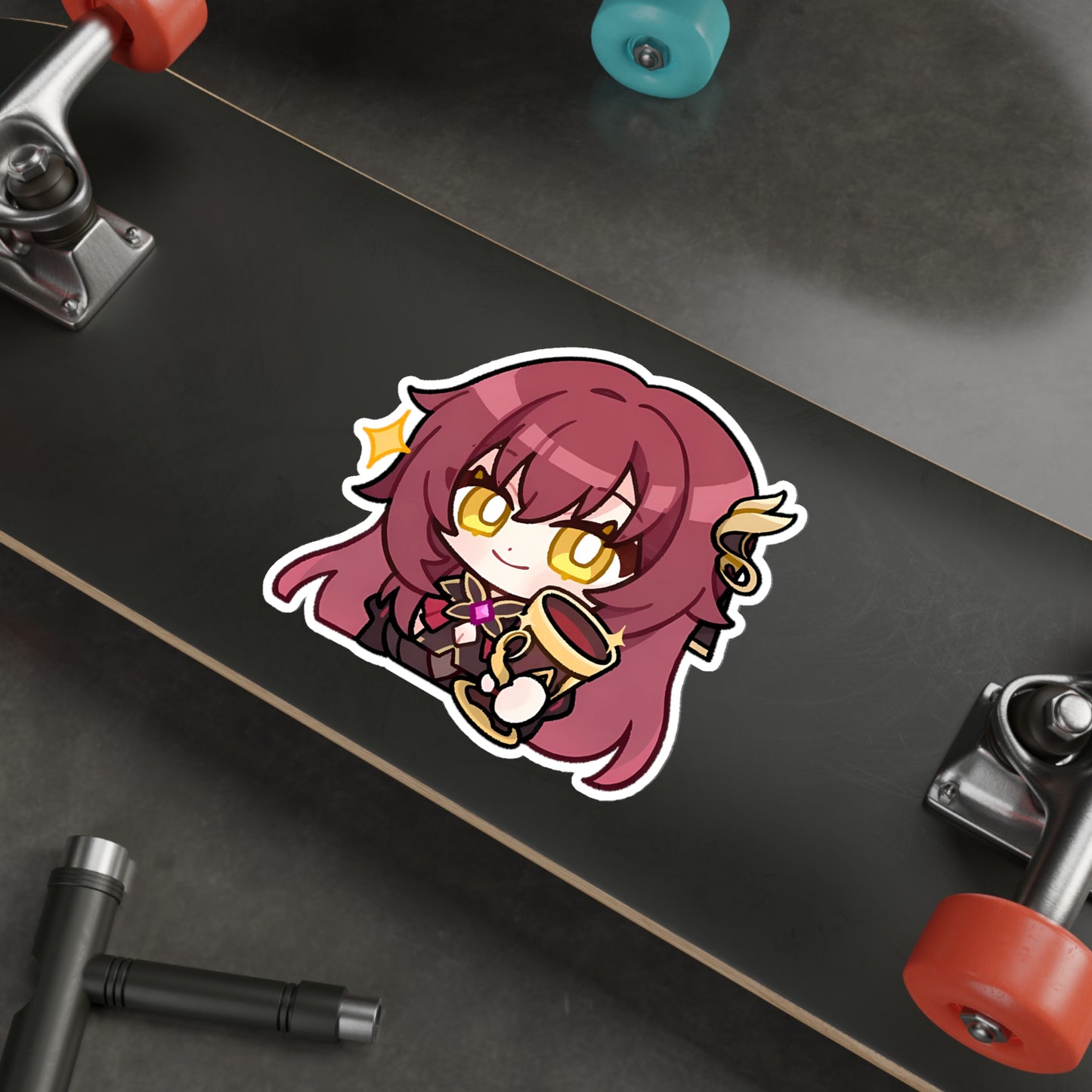 Chibi Eden Honkai Impact 3rd Waterproof Sticker - Premium Gaming Vinyl Car Decal