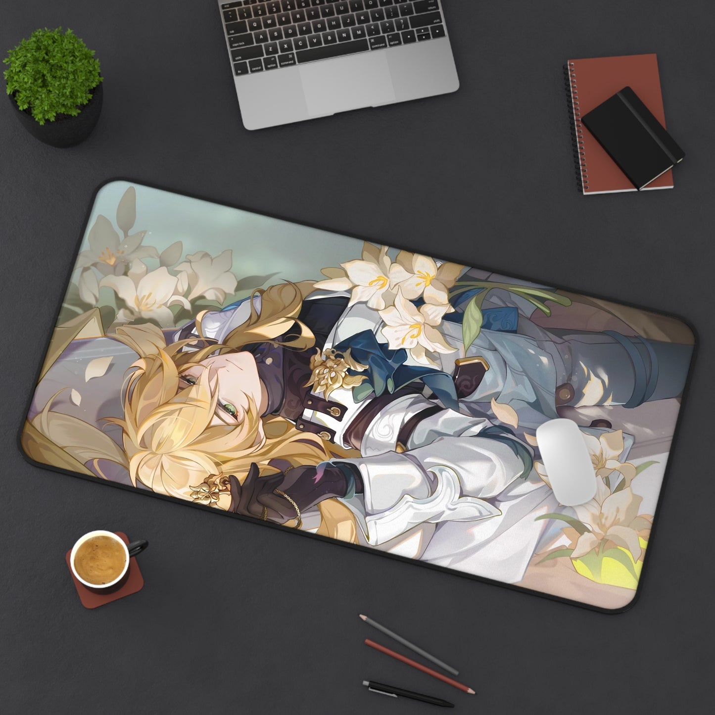 Luocha Honkai Star Rail Desk Mat - XXL Gaming Mousepad - Nonslip Card Playmat