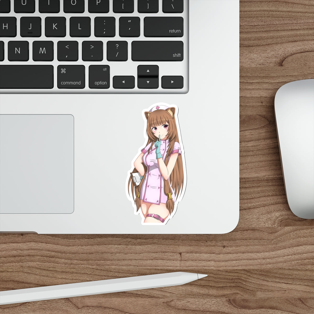 The Rising of the Shield Hero Waterproof Sticker - Sexy Nurse Raphtalia Anime Vinyl Decal - Car Bumper Sticker - Ecchi Laptop Sticker