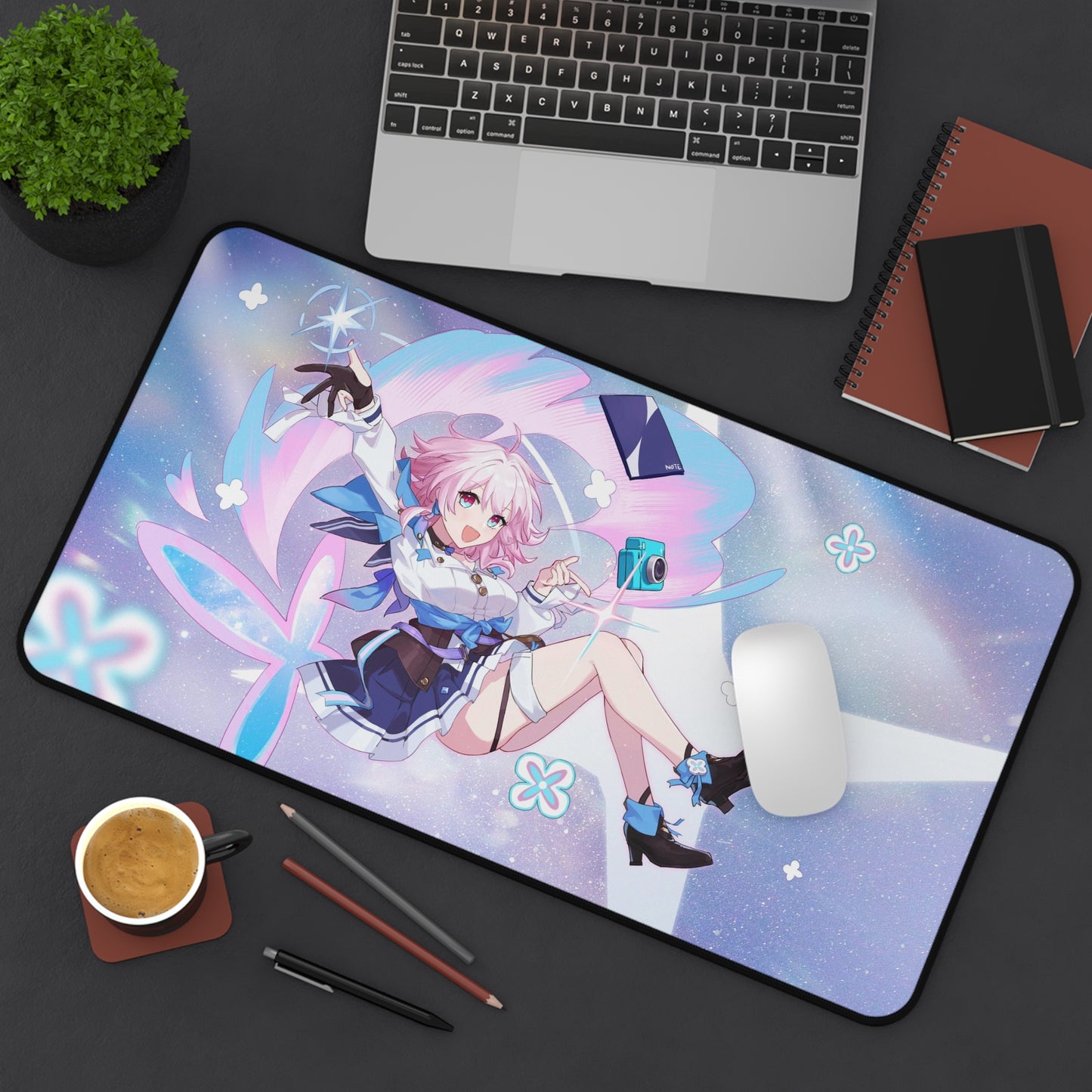 March 7Th Honkai Star Rail Waifu Desk Mat - XXL Gaming Mousepad - Nonslip Card Playmat