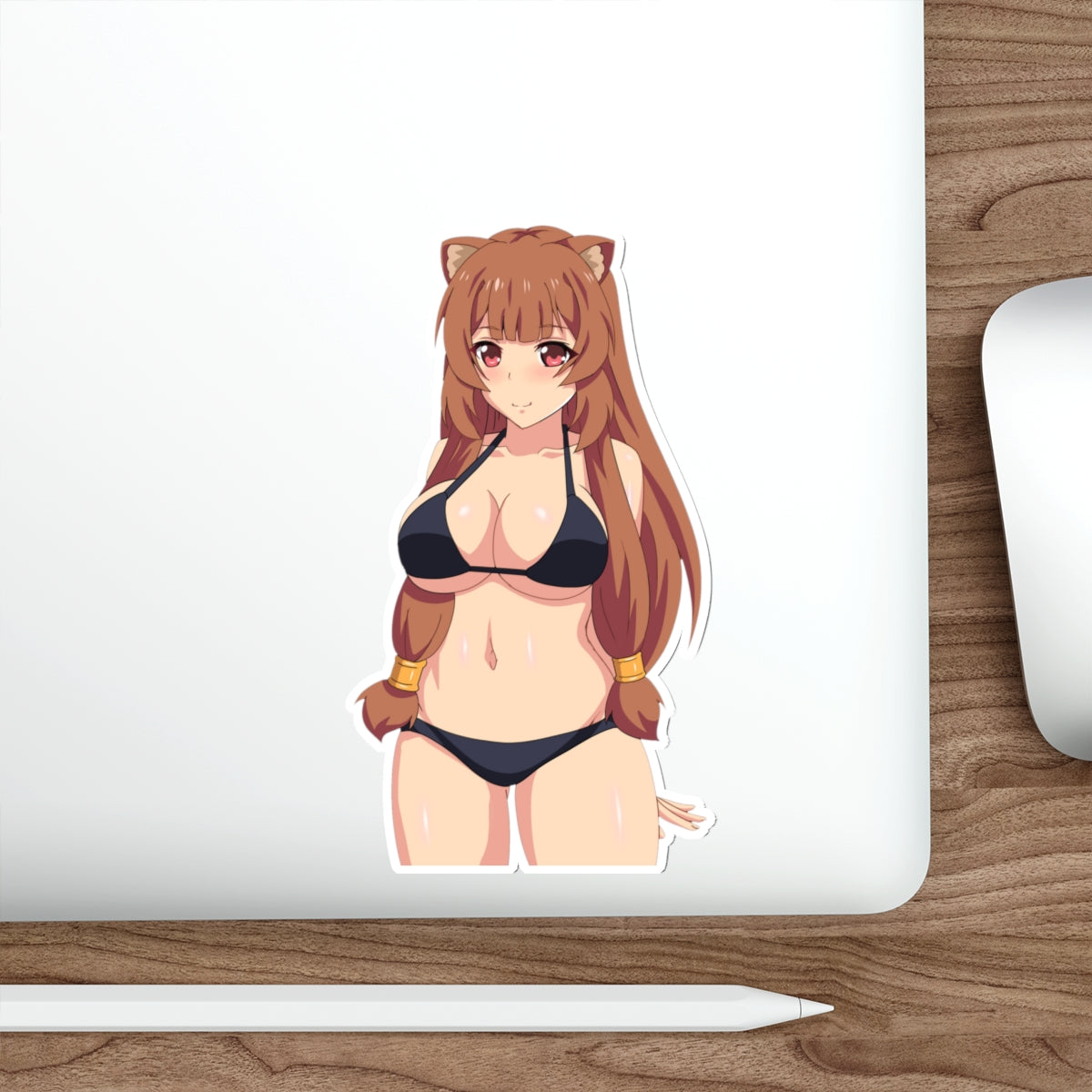 The Rising of the Shield Hero Waterproof Sticker - Bikini Raphtalia Anime Vinyl Decal - Car Bumper Sticker - Ecchi Sexy Laptop Sticker