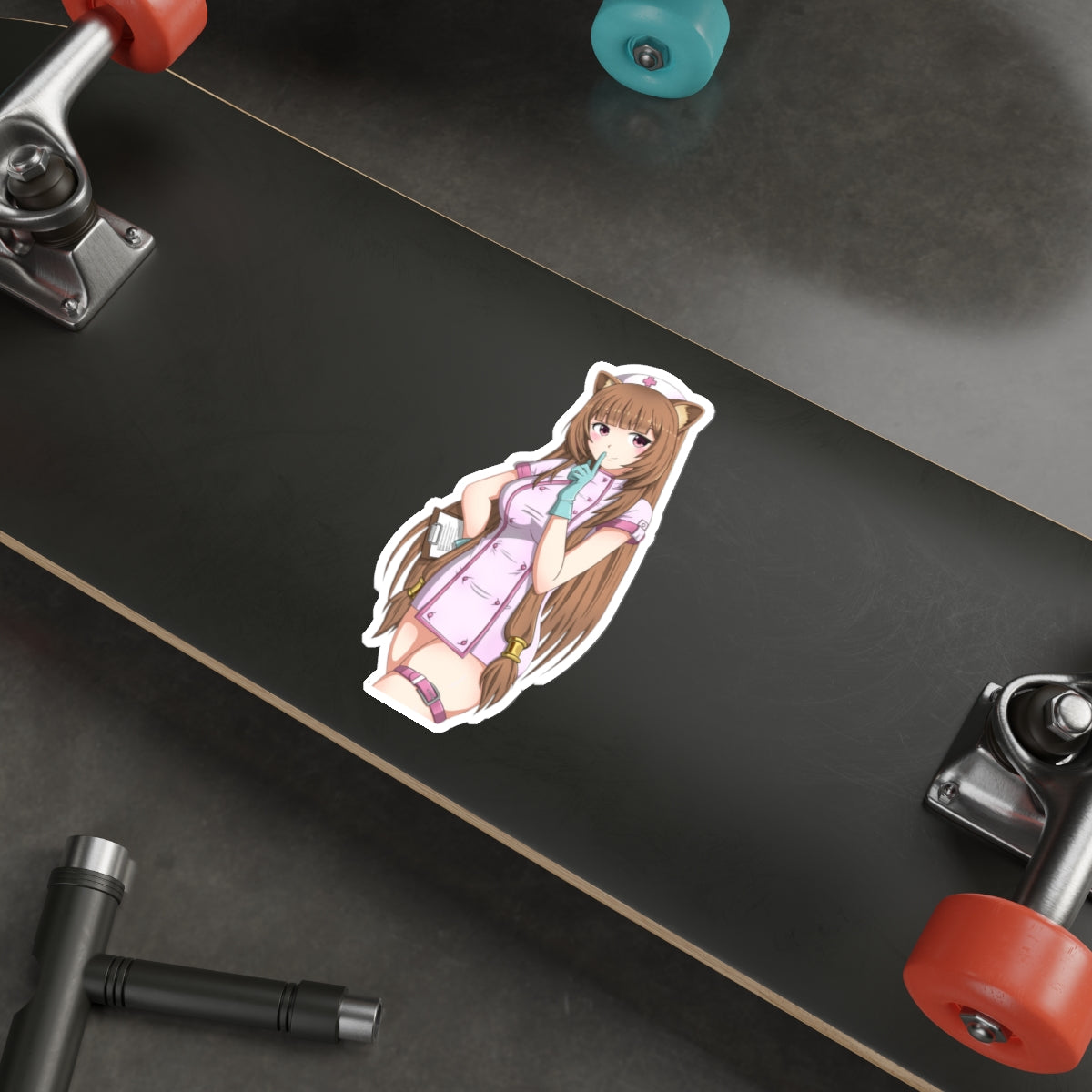 The Rising of the Shield Hero Waterproof Sticker - Sexy Nurse Raphtalia Anime Vinyl Decal - Car Bumper Sticker - Ecchi Laptop Sticker