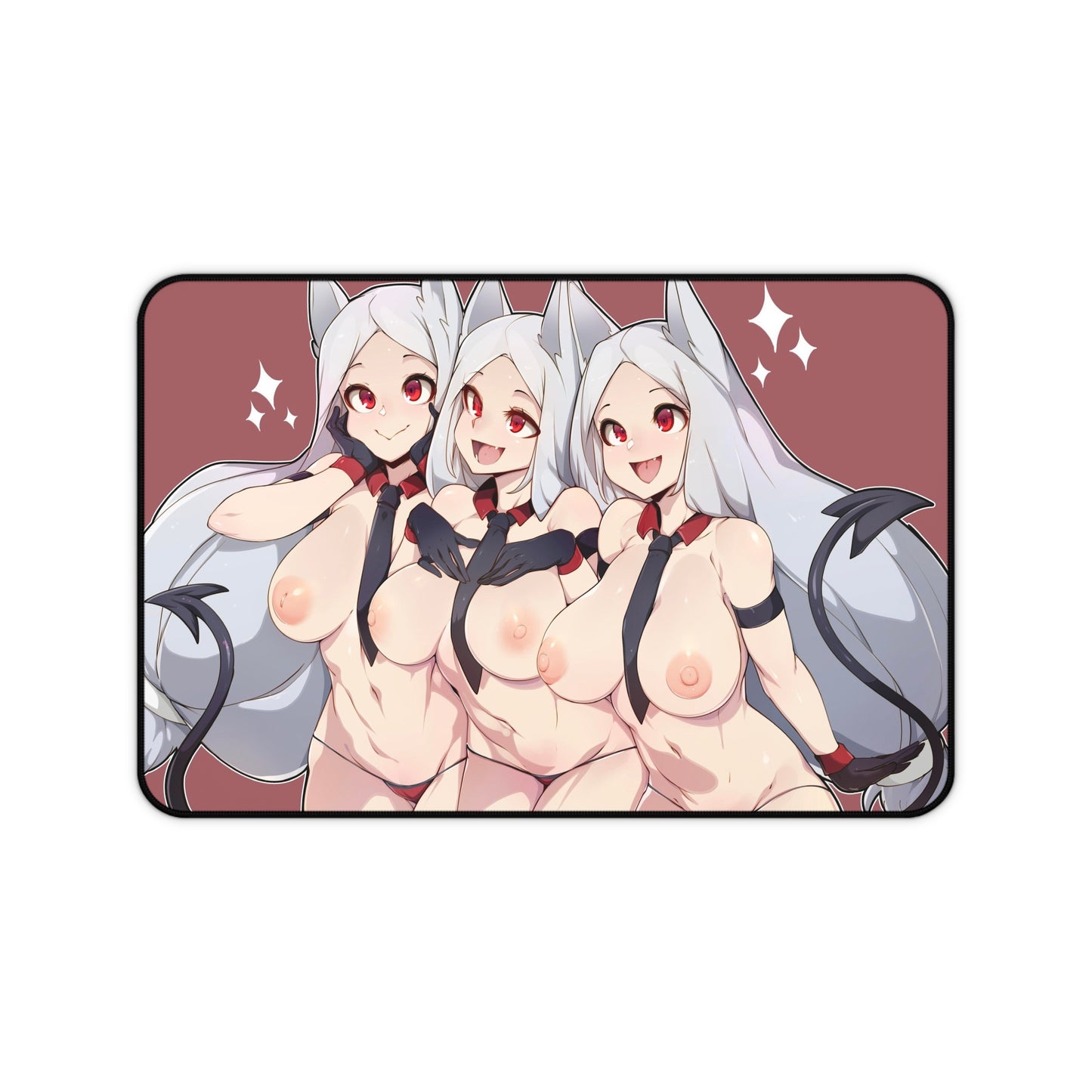 Cerberus Helltaker Boobs Desk Mat - Ecchi Mousepad - MTG Playmat