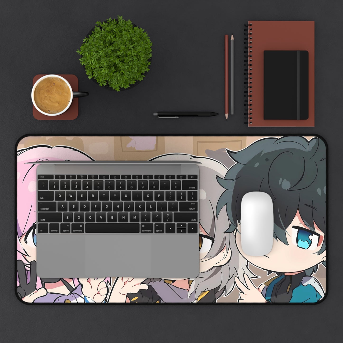 March 7Th Trailblazer Danheng And Female Trailblazer Honkai Star Rail Desk Mat - XXL Gaming Mousepad - Nonslip Card Playmat