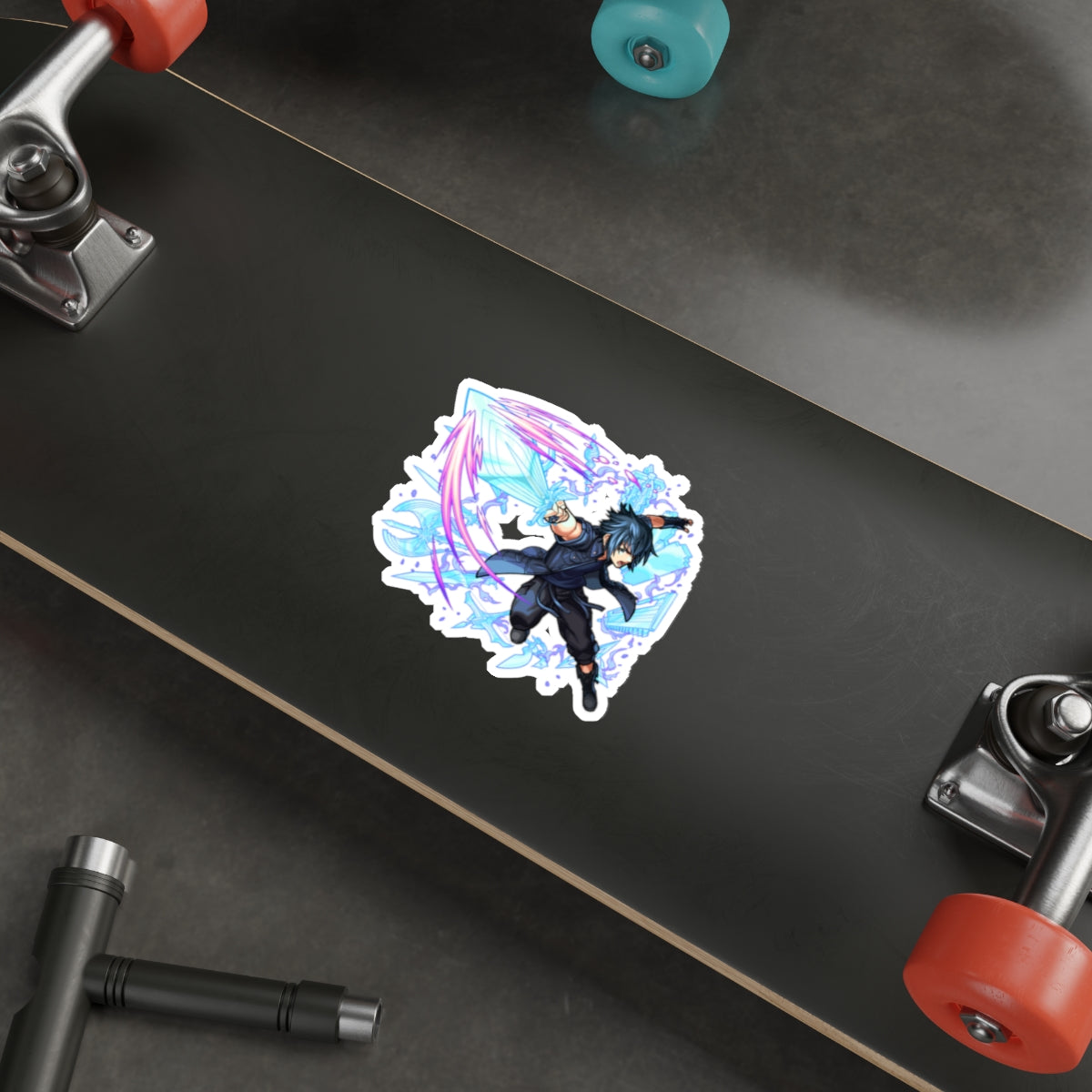 FFXV Waterproof Sticker - Noctis Warp Premium Gaming Vinyl Car Decal - Final Fantasy 15 Sticker Window Decal