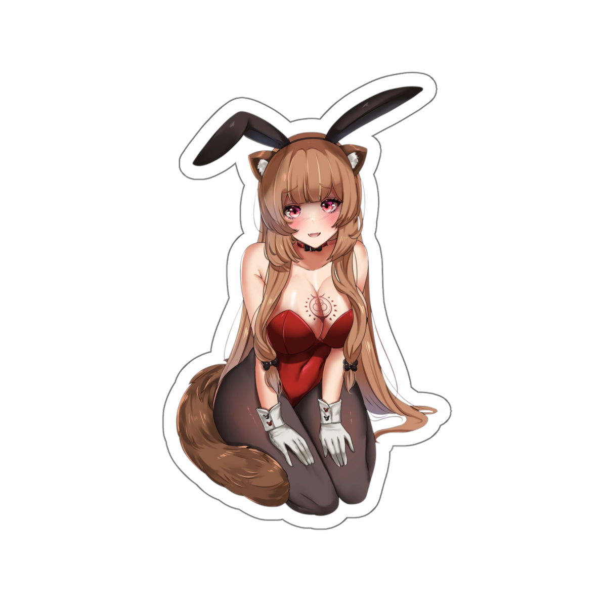 The Rising of the Shield Hero Waterproof Sticker - Sexy Bunny Raphtalia Anime Vinyl Decal - Car Bumper Sticker - Ecchi Laptop Sticker