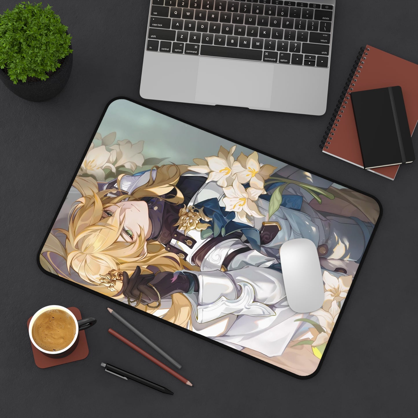 Luocha Honkai Star Rail Desk Mat - XXL Gaming Mousepad - Nonslip Card Playmat