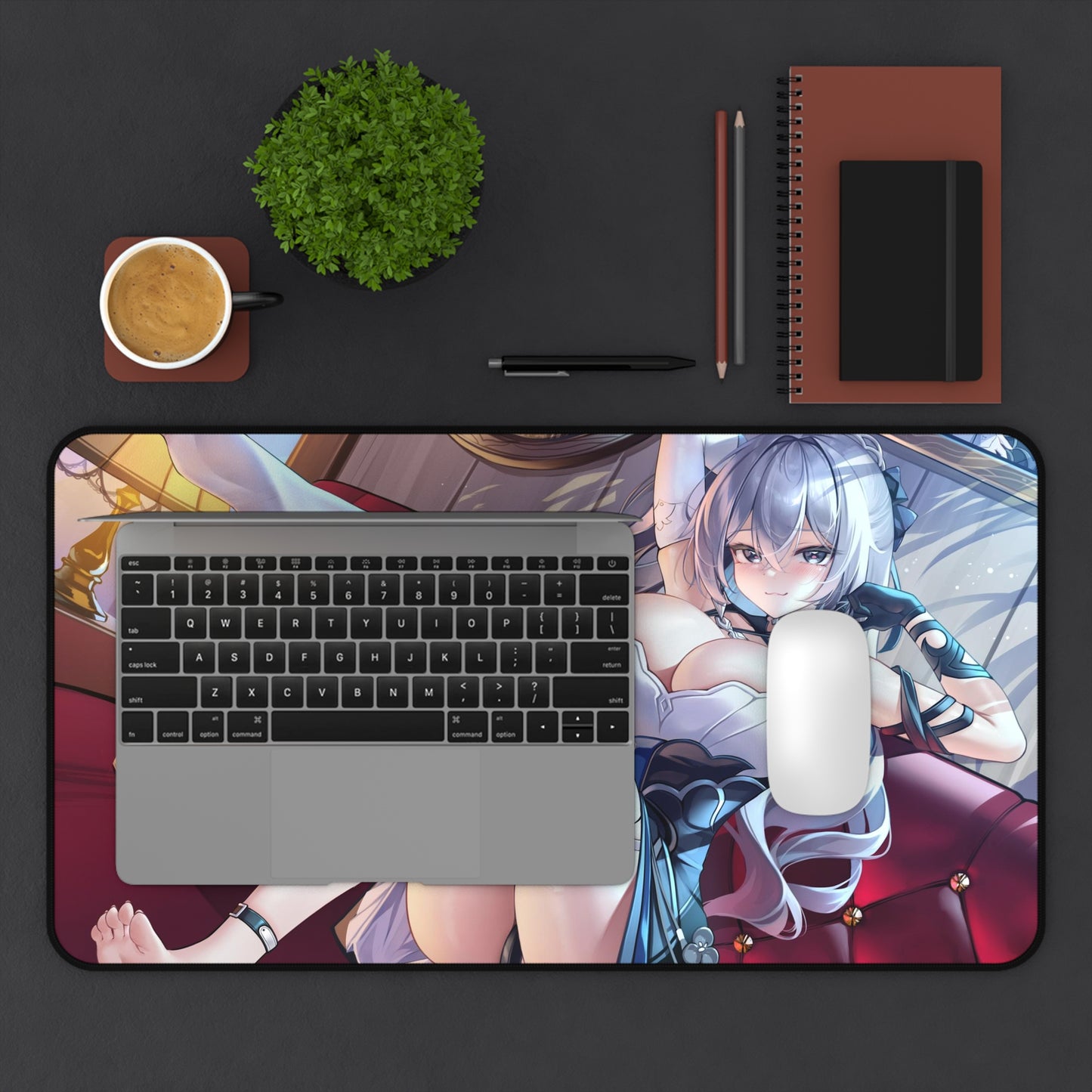 Bronya Zaychik Honkai Impact 3rd Ecchi Desk Mat - XXL Gaming Mousepad - Nonslip Card Playmat