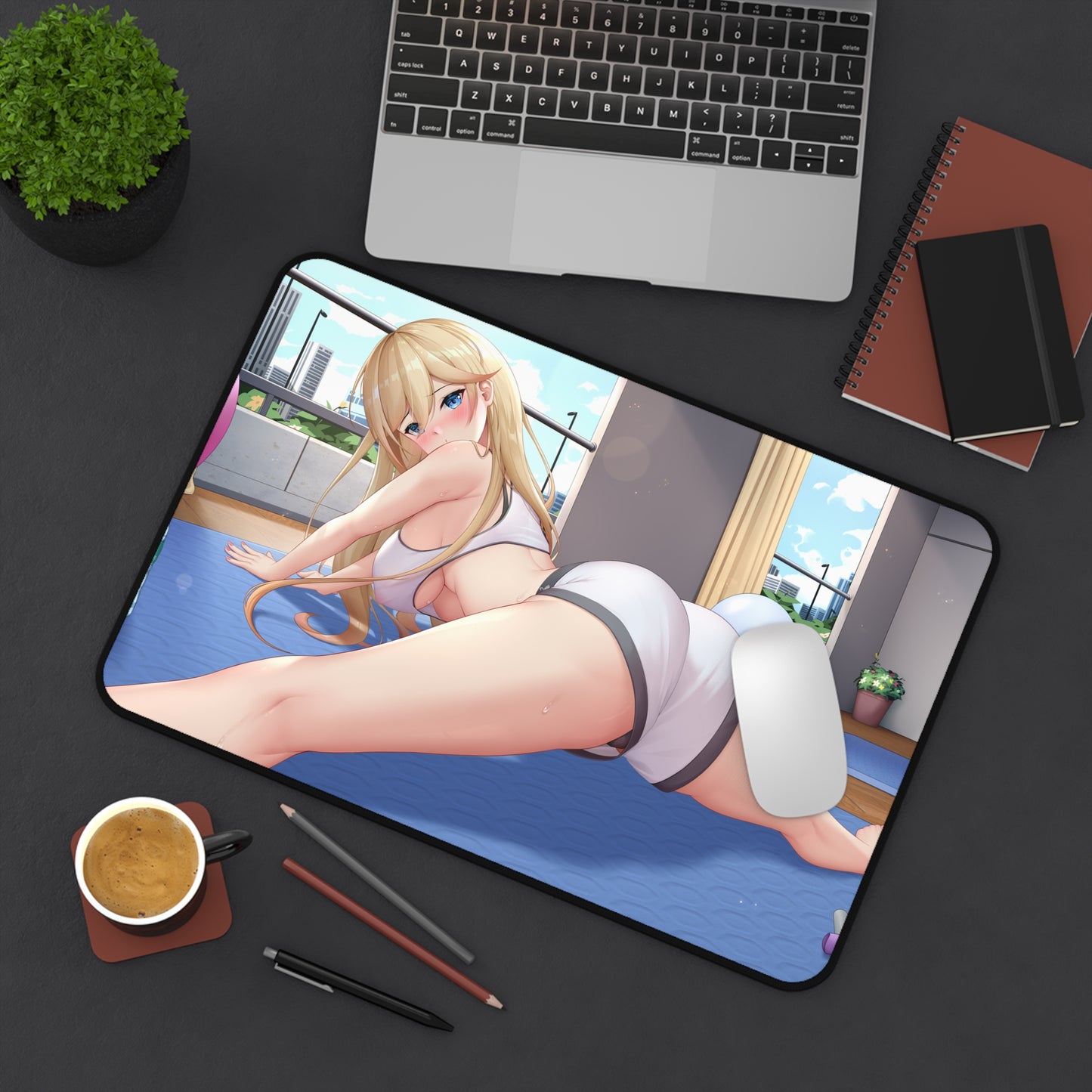 Bianka Durandal Ataegina Honkai Impact 3rd Ecchi Sexy Gym Fitness Desk Mat - XXL Gaming Mousepad - Nonslip Card Playmat