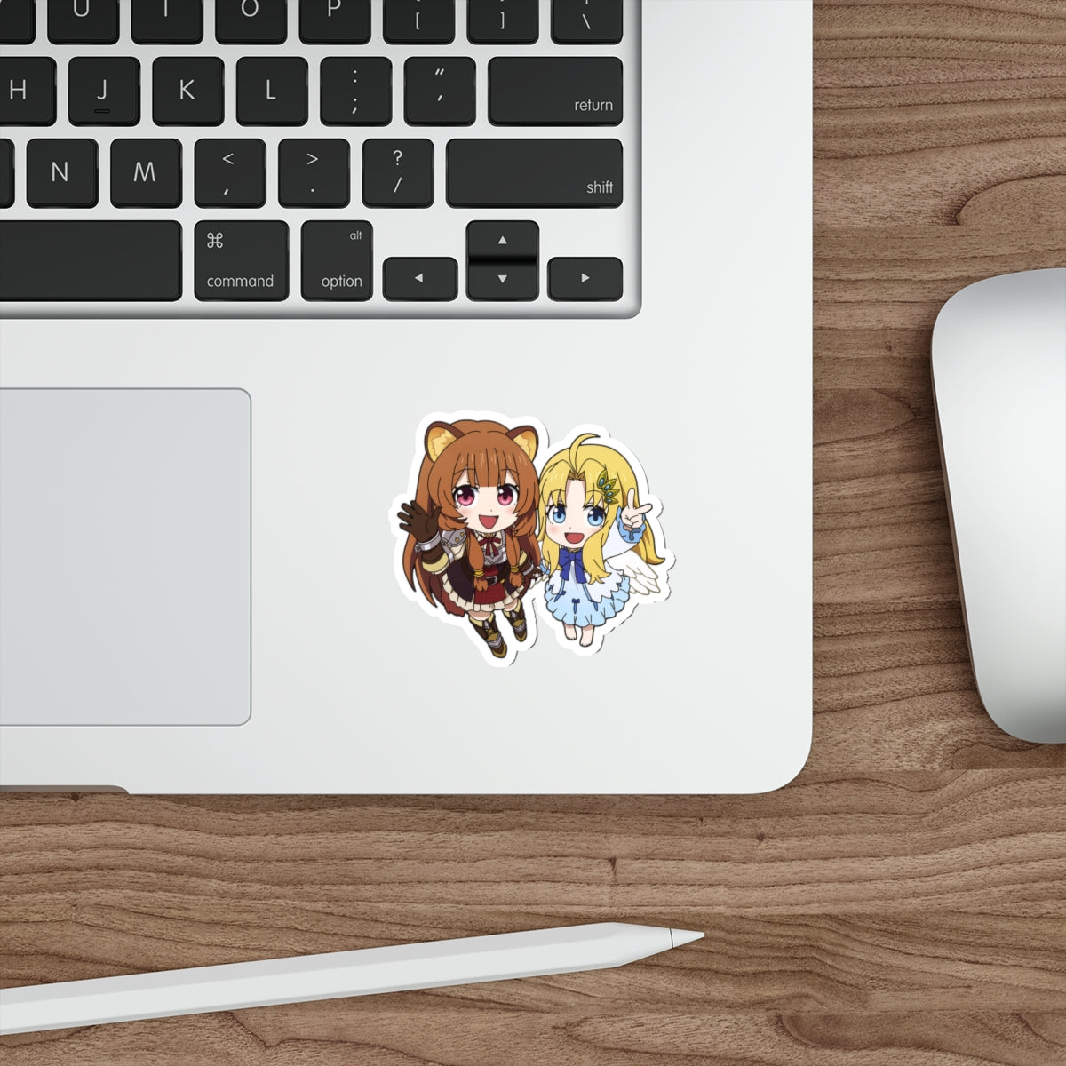 The Rising of the Shield Hero Waterproof Sticker - Chibi Raphtalia and Firo Anime Vinyl Decal - Car Bumper Sticker - Laptop Sticker