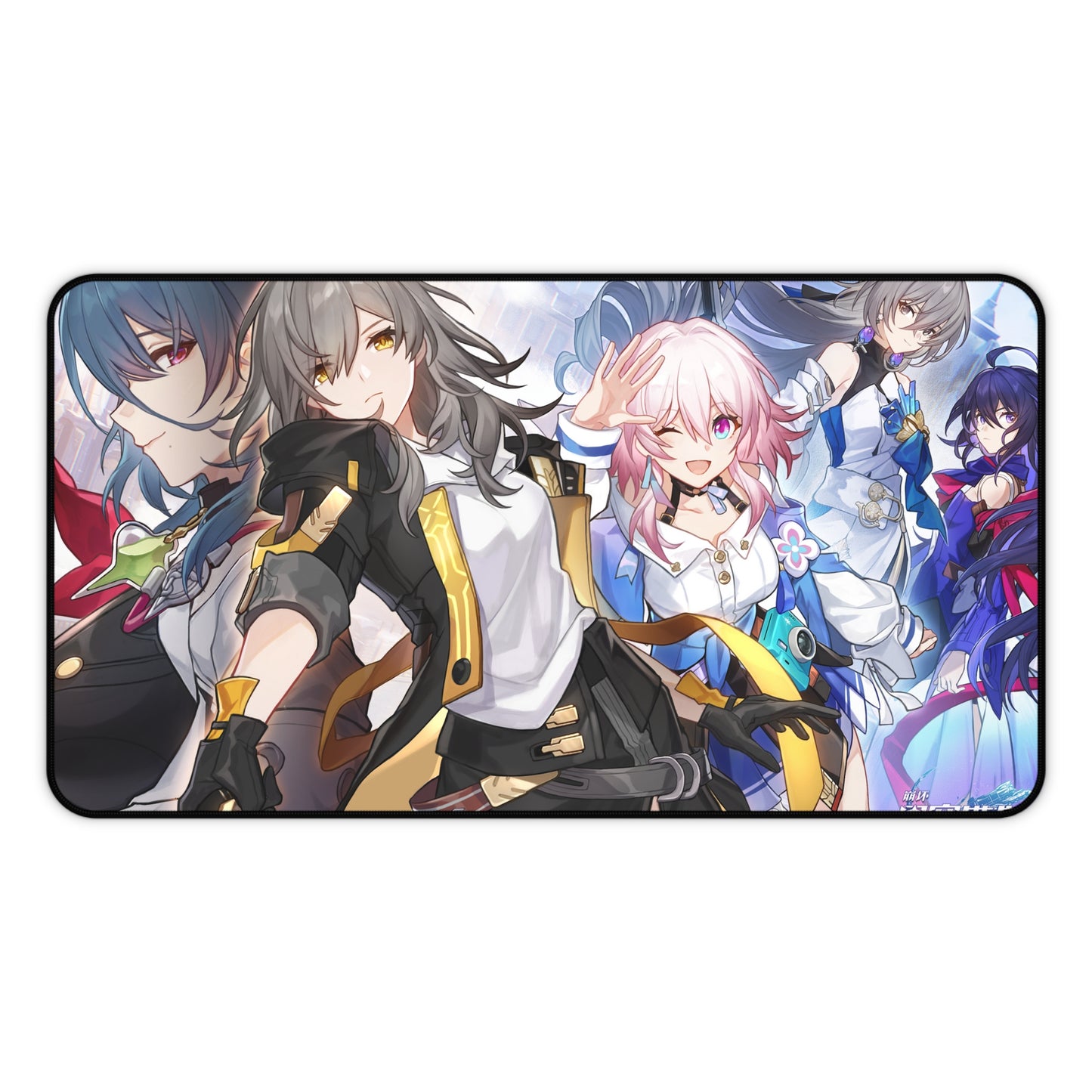 March 7Th Bronya Rand Trailblazer Seele Trailblazer Honkai Star Rail Desk Mat - XXL Gaming Mousepad - Nonslip Card Playmat