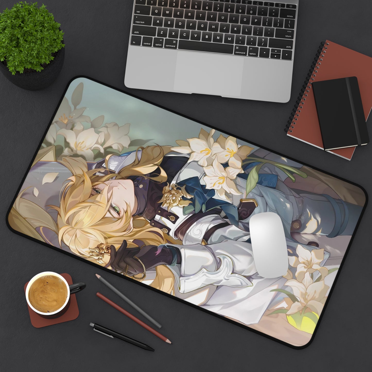 Luocha Honkai Star Rail Desk Mat - XXL Gaming Mousepad - Nonslip Card Playmat