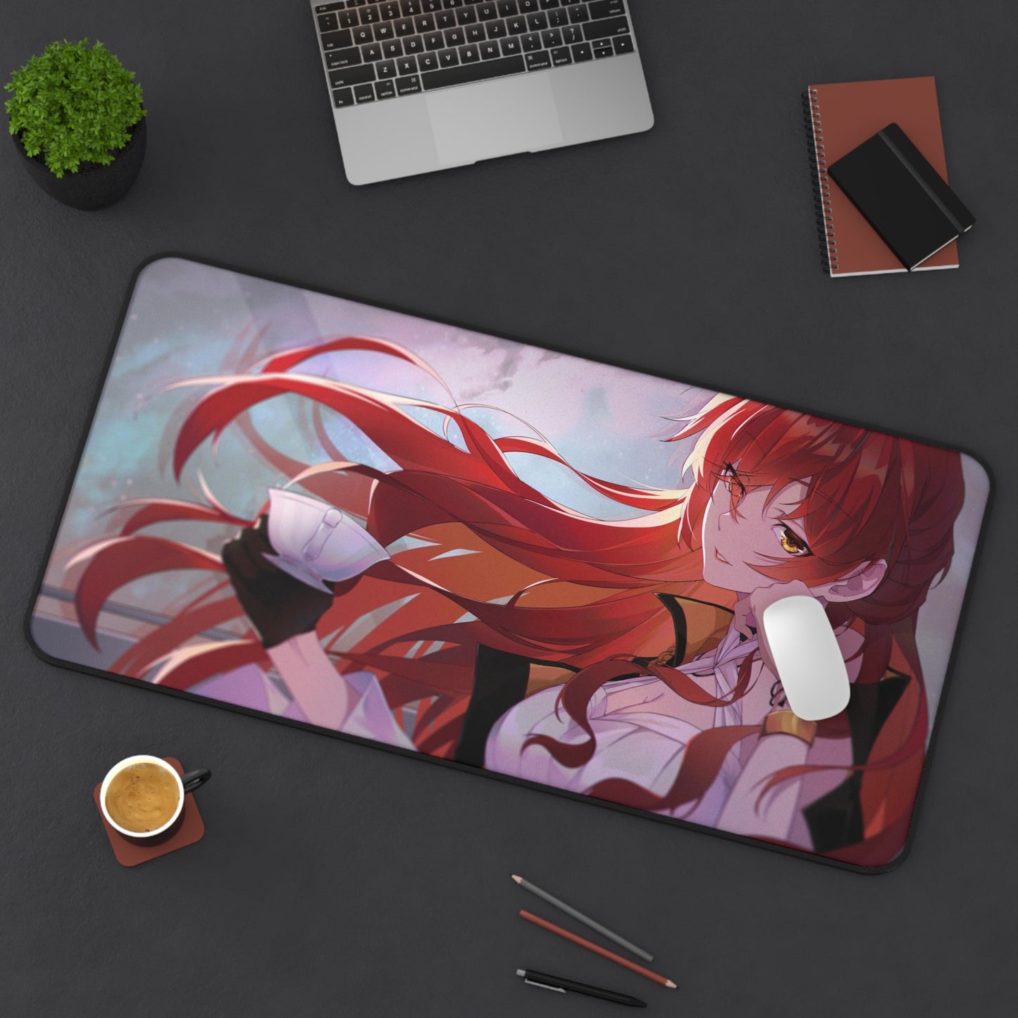 Himeko Honkai Star Rail Desk Mat - XXL Gaming Mousepad - Nonslip Card Playmat