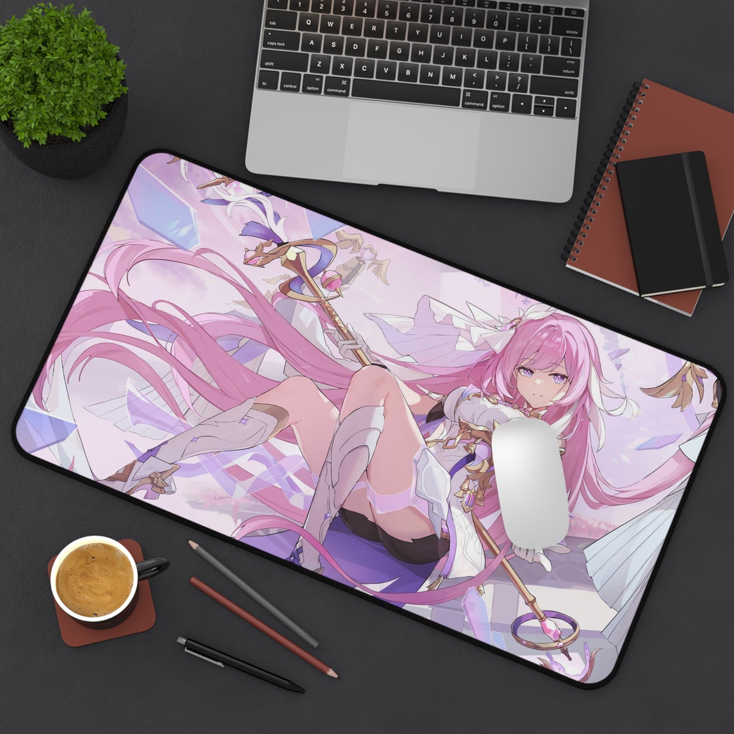 Elysia Honkai Impact 3rd Desk Mat - XXL Gaming Mousepad - Nonslip Card Playmat