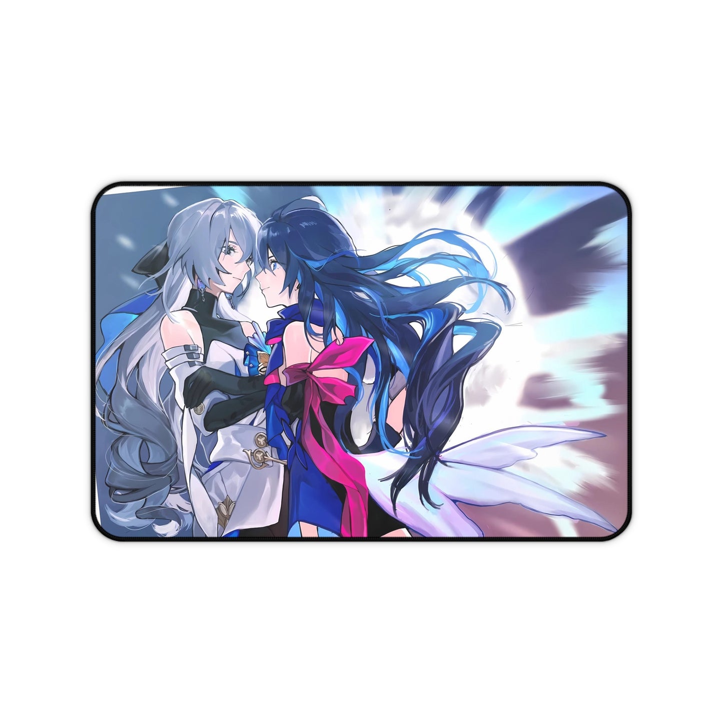 Bronya Rand and Seele Honkai Star Rail Desk Mat - XXL Gaming Mousepad - Nonslip Card Playmat