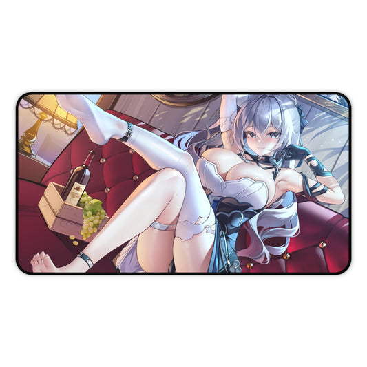 Bronya Zaychik Honkai Impact 3rd Ecchi Desk Mat - XXL Gaming Mousepad - Nonslip Card Playmat