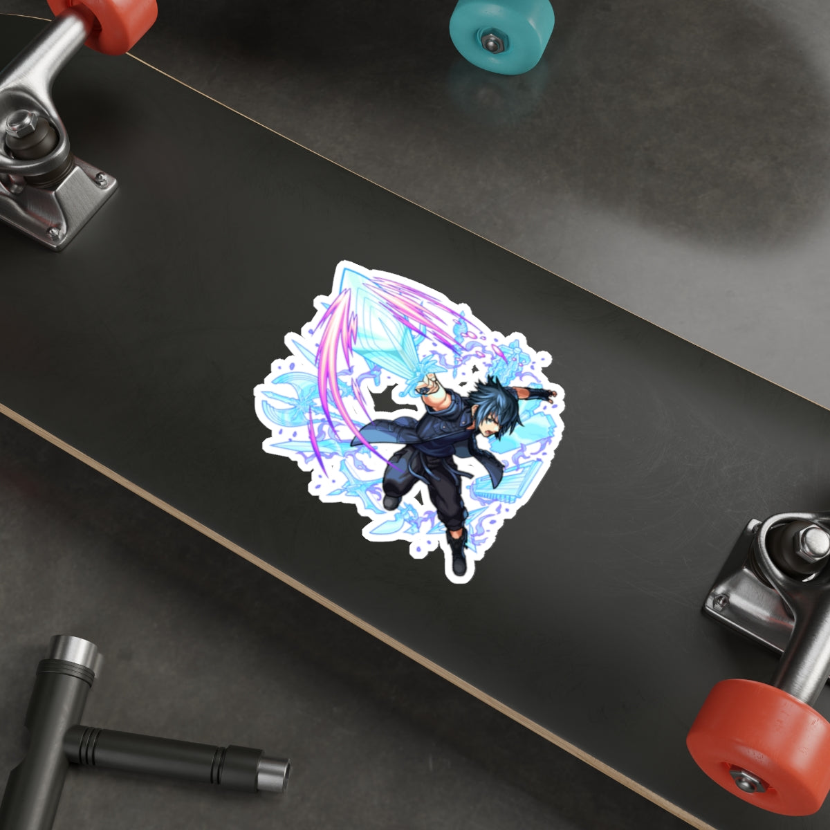 FFXV Waterproof Sticker - Noctis Warp Premium Gaming Vinyl Car Decal - Final Fantasy 15 Sticker Window Decal