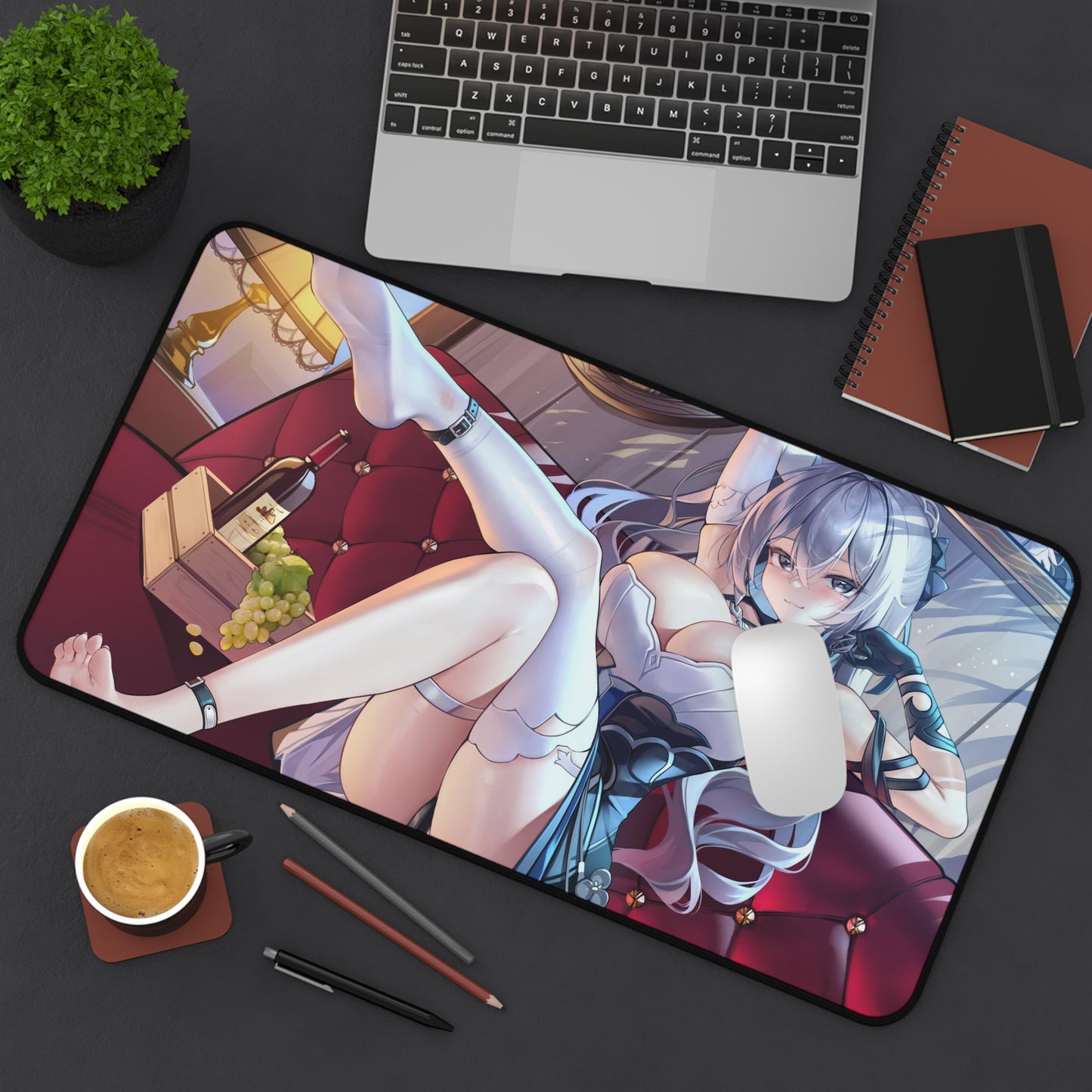 Bronya Zaychik Honkai Impact 3rd Ecchi Desk Mat - XXL Gaming Mousepad - Nonslip Card Playmat