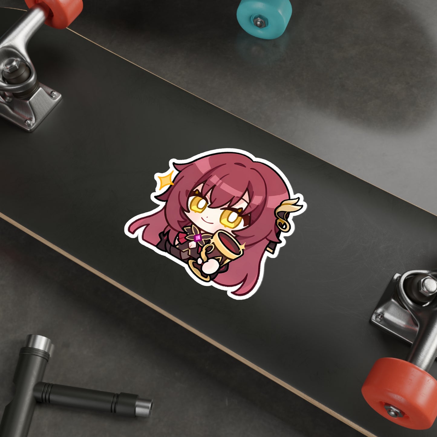 Chibi Eden Honkai Impact 3rd Waterproof Sticker - Premium Gaming Vinyl Car Decal