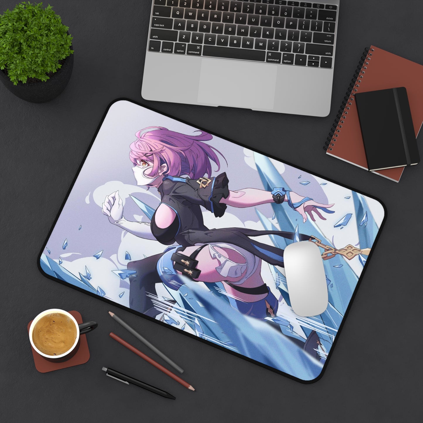 Timido Cute Honkai Impact 3rd Desk Mat - XXL Gaming Mousepad - Nonslip Card Playmat